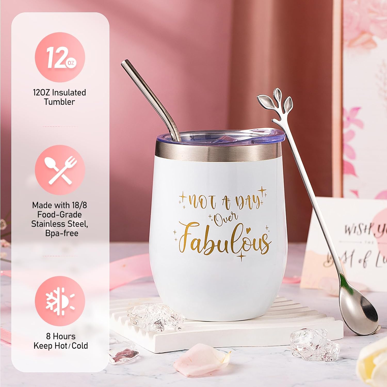 Birthday and Valentine's Day Gift Sets for Women - Get Well Soon Spa Gift Basket for Friend, Mother, Wife, Sister. Relaxation Gifts for Her.