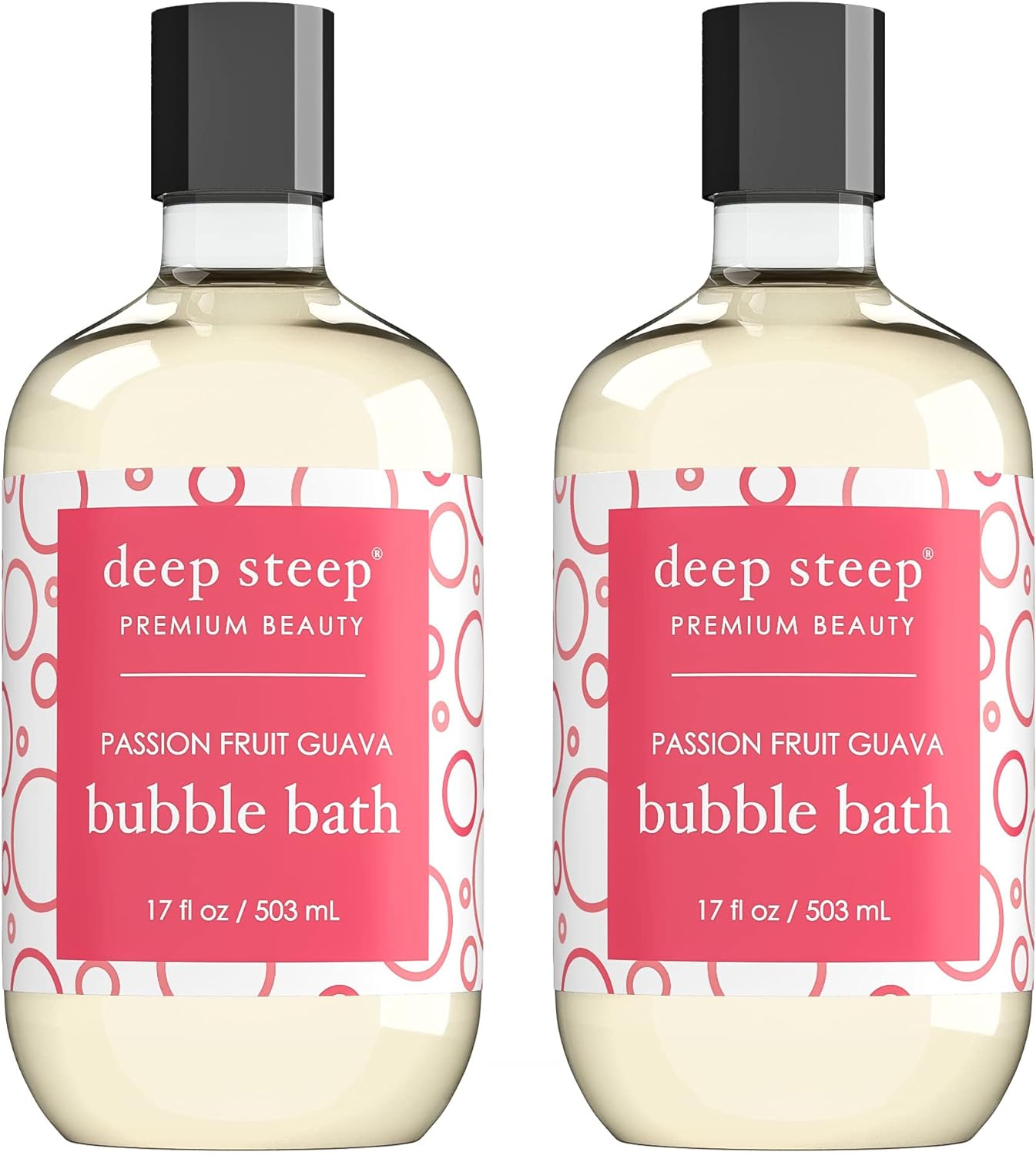 Deep Steep Bubble Bath, 17 Ounce (Pack of 2) (Vanilla Coconut)