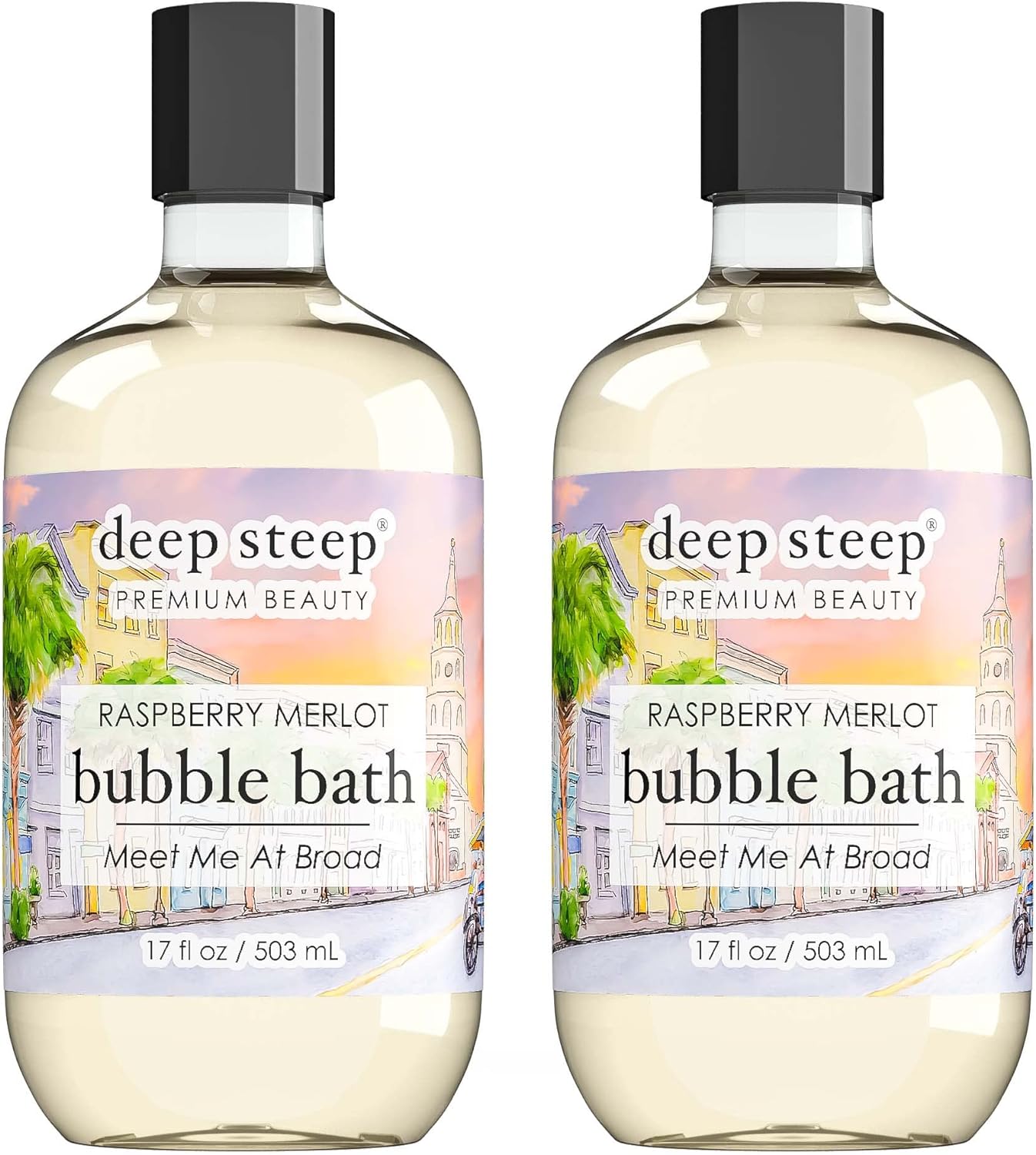 Deep Steep Bubble Bath, 17 Ounce (Pack of 2) (Vanilla Coconut)
