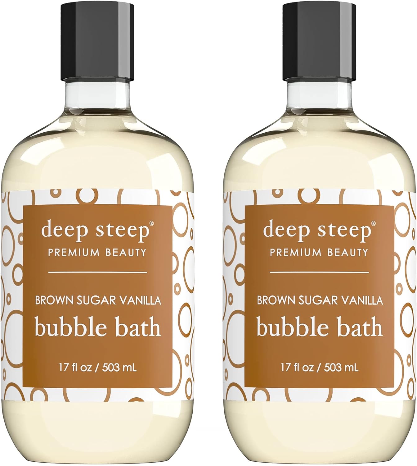 Deep Steep Bubble Bath, 17 Ounce (Pack of 2) (Vanilla Coconut)