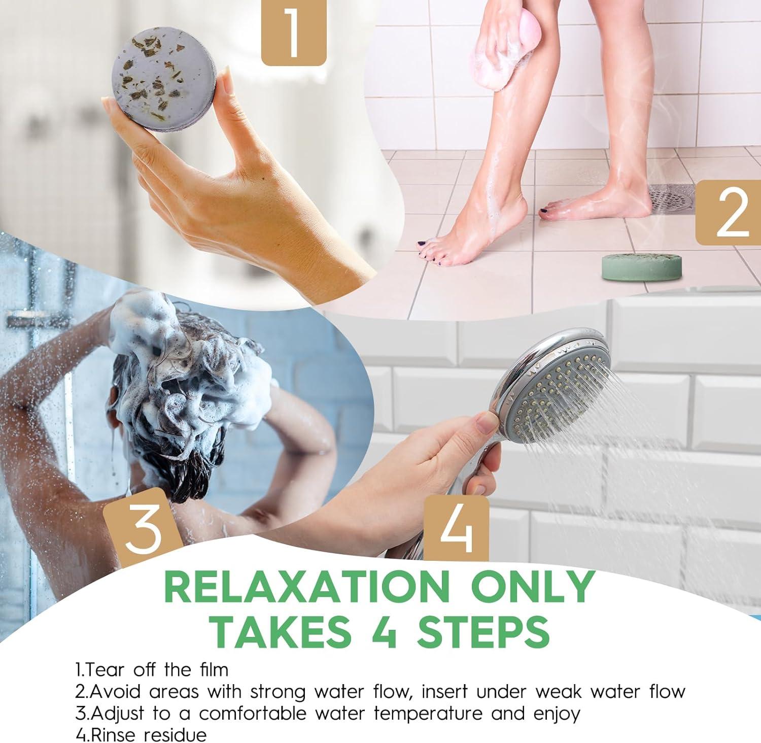 Shower Steamers Aromatherapy Christmas Gifts Stocking Stuffers for Women 8 PCS, BLRIET Shower Bombs Birthday Gift for Mom with Lavender Natural Essential Oils, Self Care & Relaxation Gifts for Lover