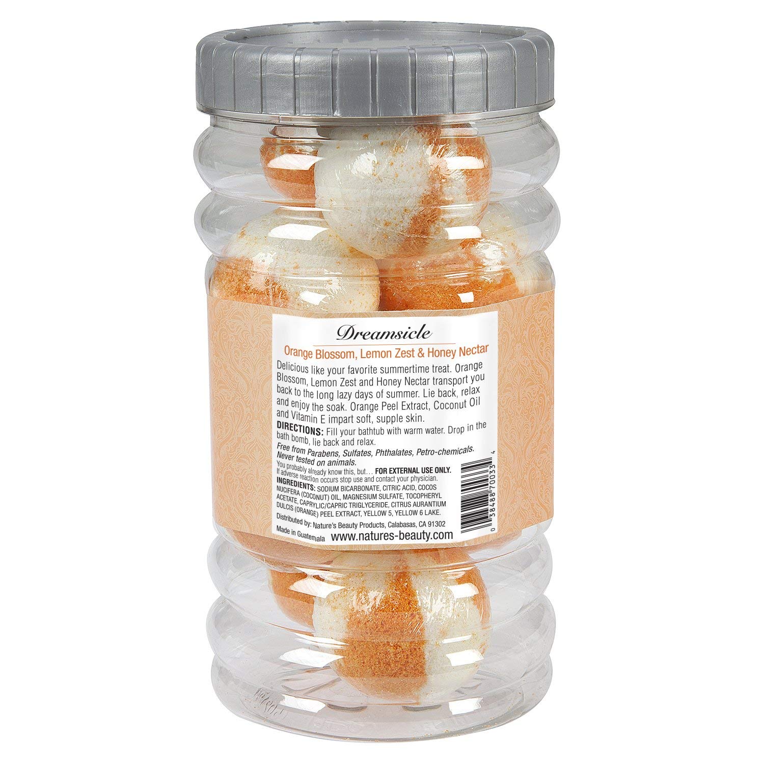 Nature's Beauty Lavender Chamomile Sleep Bath Bomb Gift Set Multi-Pack- Luxury Fizzy Relax Spa Bomb w/Vanilla + Citrus Scent Made with Coconut Oil + Witch Hazel, 17.5 oz | 10 ct ea (2 Pack)