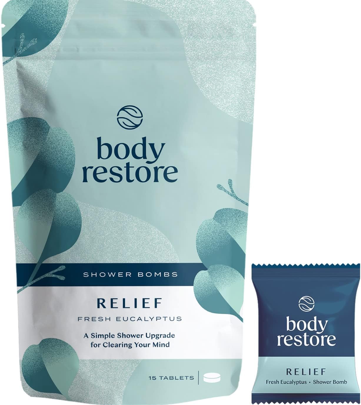 Body Restore Shower Steamers Aromatherapy (15 Packs x 3) - Gifts for Mom, Gifts for Women & Men, Shower Bath Bombs, Eucalyptus, Citrus Grove, Lavender Essential Oils, Stress Relief