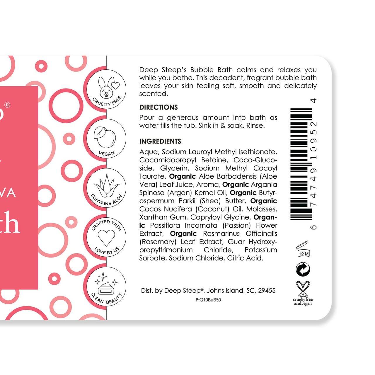 Deep Steep Bubble Bath, 10 oz (Honey Blossom)