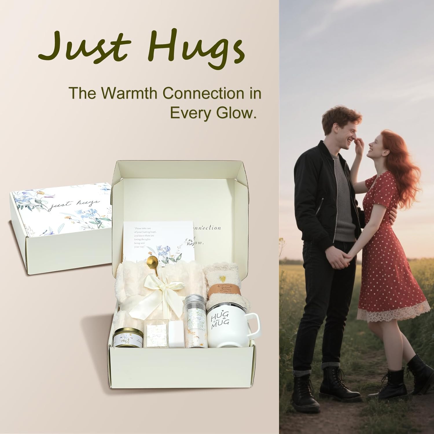 EMBERWAVE Sympathy Gift Basket for Women - Loss of Loved One Gift baskets for women Care Package with Self Care Items, Get Well Gifts For Women