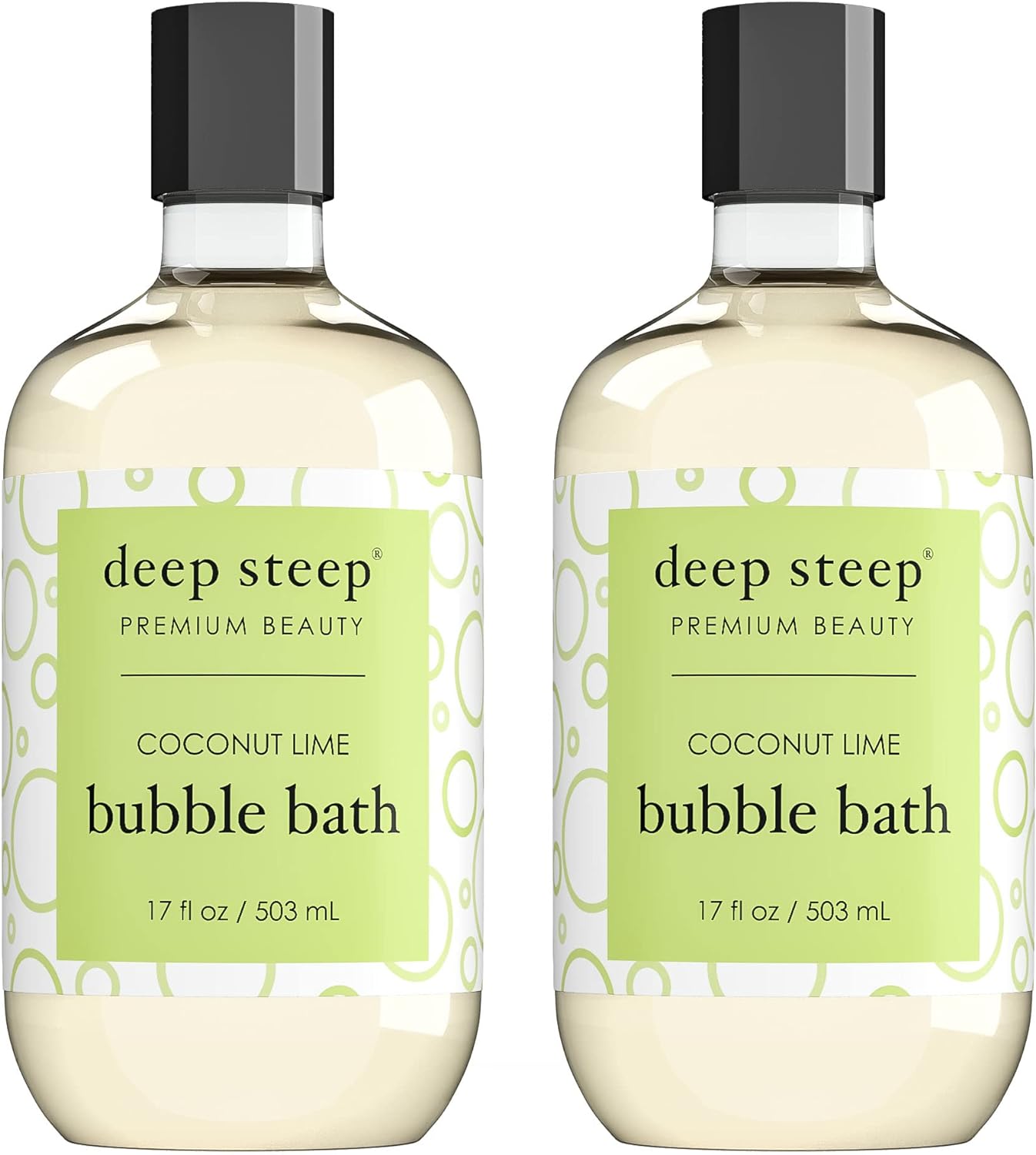 Deep Steep Bubble Bath, 17 Ounce (Pack of 2) (Vanilla Coconut)