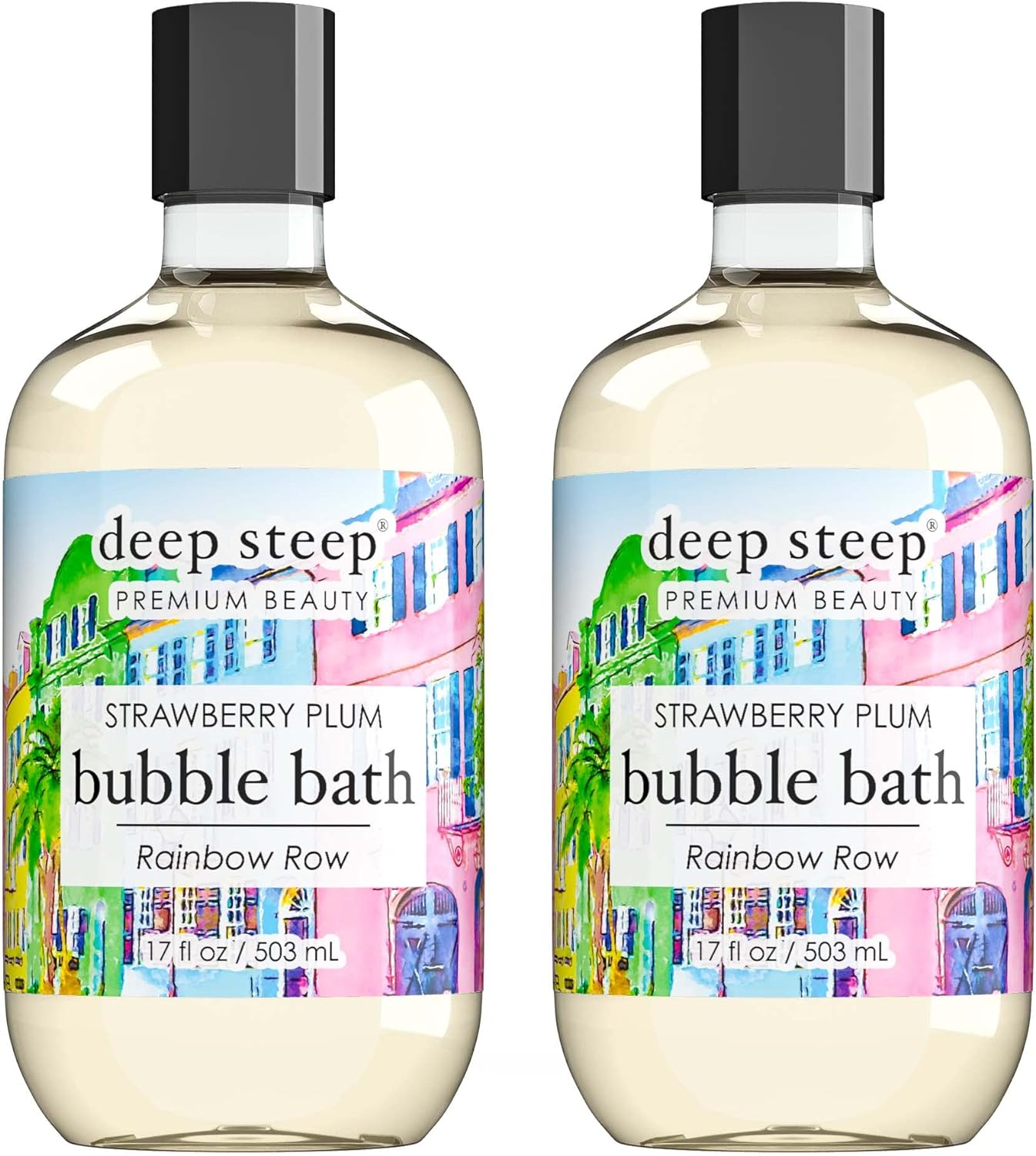 Deep Steep Bubble Bath, 17 Ounce (Pack of 2) (Vanilla Coconut)