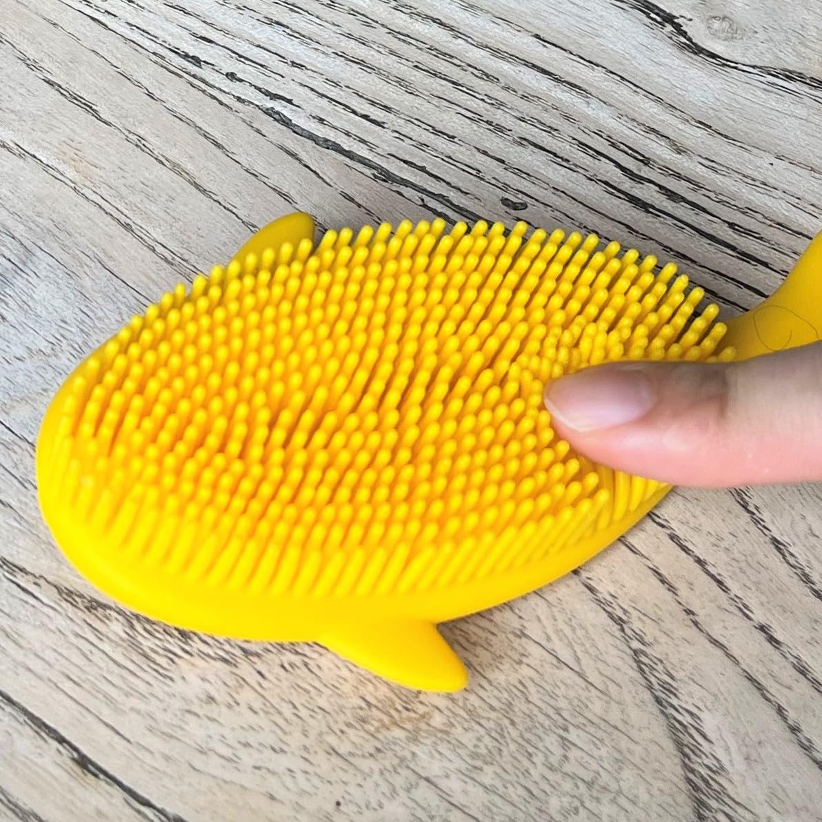 Premium Sensory Brush for Kids or Autism,Soft Silicone Body Scrubber,2 in 1 Sensory Room Occupational Therapy Sensory Brushes,Silicone Loofah,Pets Shower Brush Bath Brush Shampoo Brush(Whale-Teal)