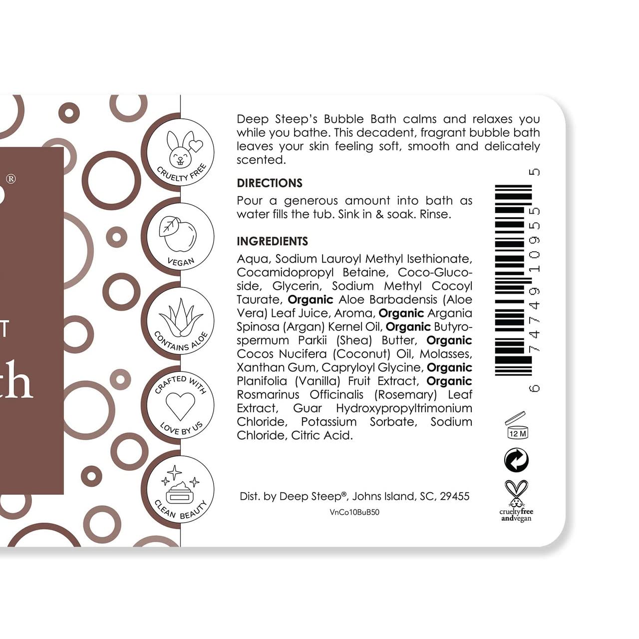 Deep Steep Bubble Bath, 10 oz (Honey Blossom)