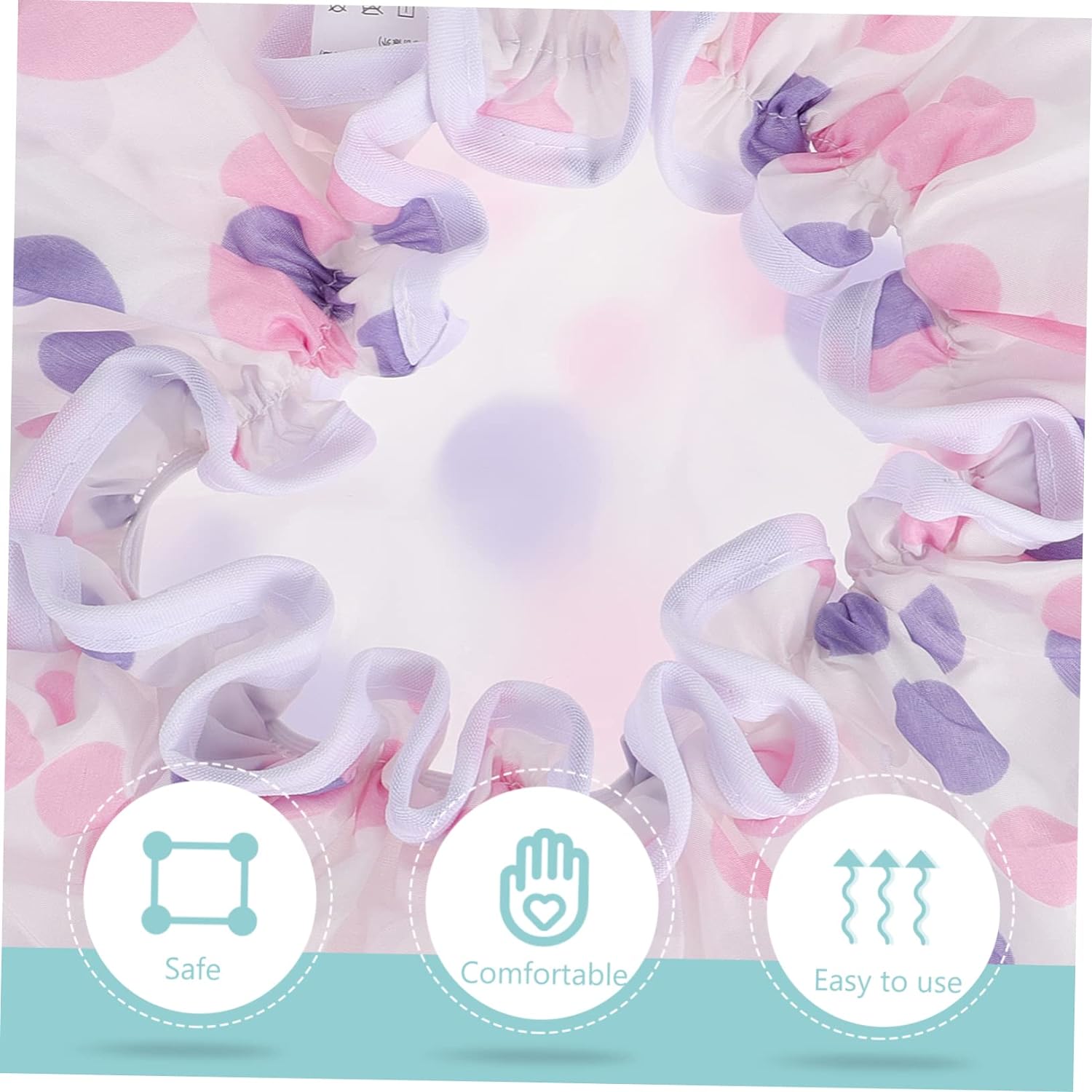 Angoily 2pcs Beauty Hat Women Spa Cap Modern Shower Cap Hair Salon Cap Elastic Bath Caps Chemo Cap Bath Accessories Hair Cap for Shower Spa Hair Caps Girl Hats Satin Hair Mask Miss Muslim