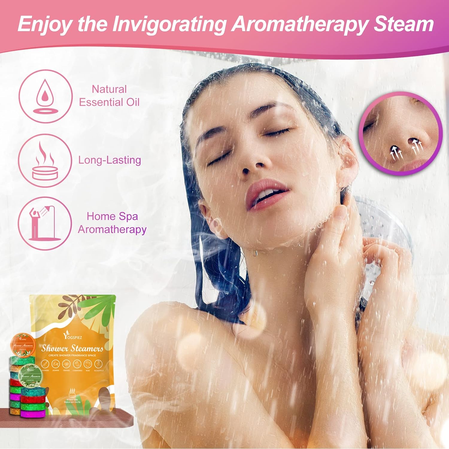 Shower Steamers Aromatherapy,18-Pack with Eucalyptus,Lavender,Shower Bombs for Men and Women - Perfect for Mothers Day Gifts, Presents for Girlfriend, Mom Birthday Gifts from Daughter Son