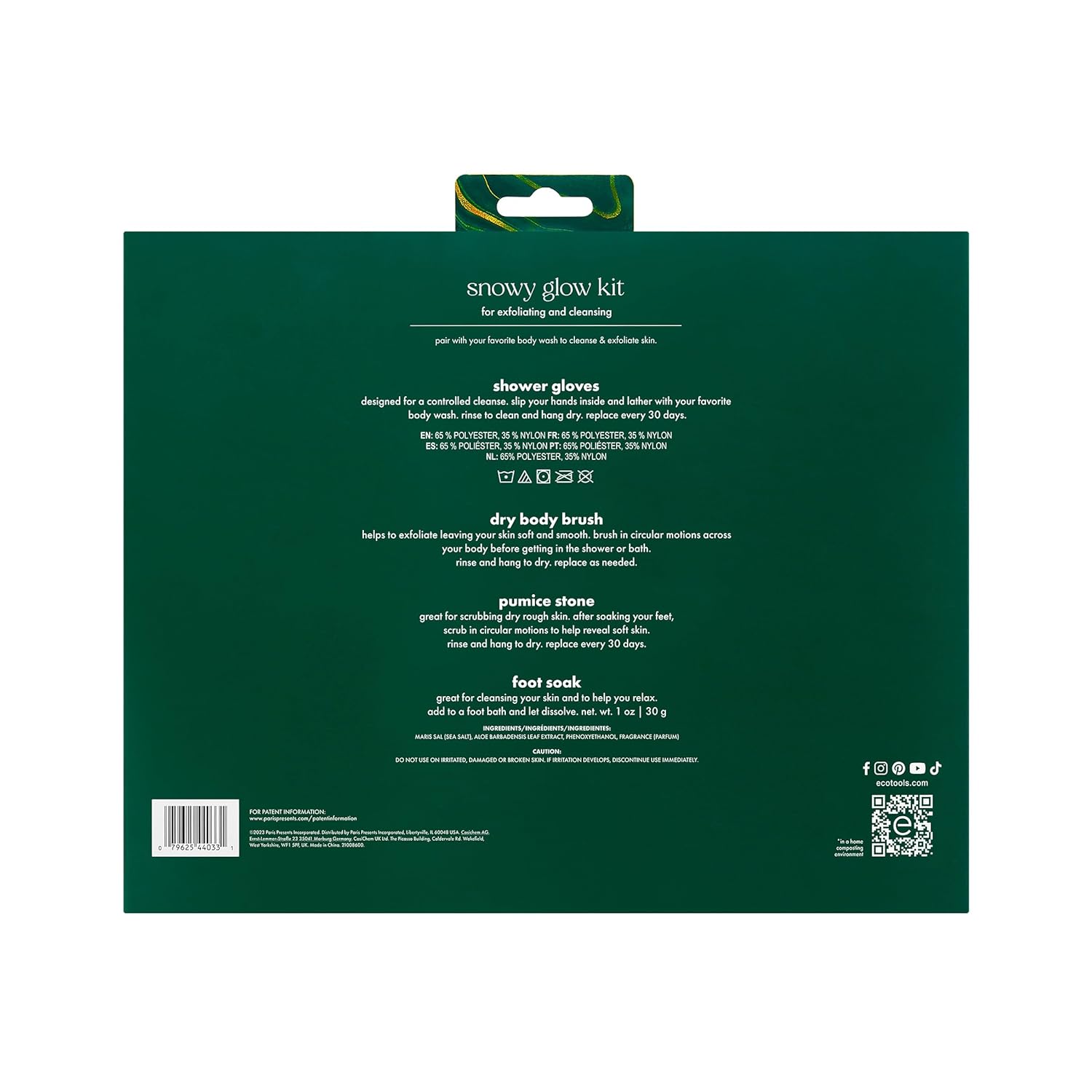 EcoTools Dry Body Brush, for Post Shower & Bath Skincare Routine, Removes Dirt & Promotes Blood Circulation, Helps Reduce Appearance of Cellulite, Eco-Friendly, Vegan & Cruelty-Free, 1 Count