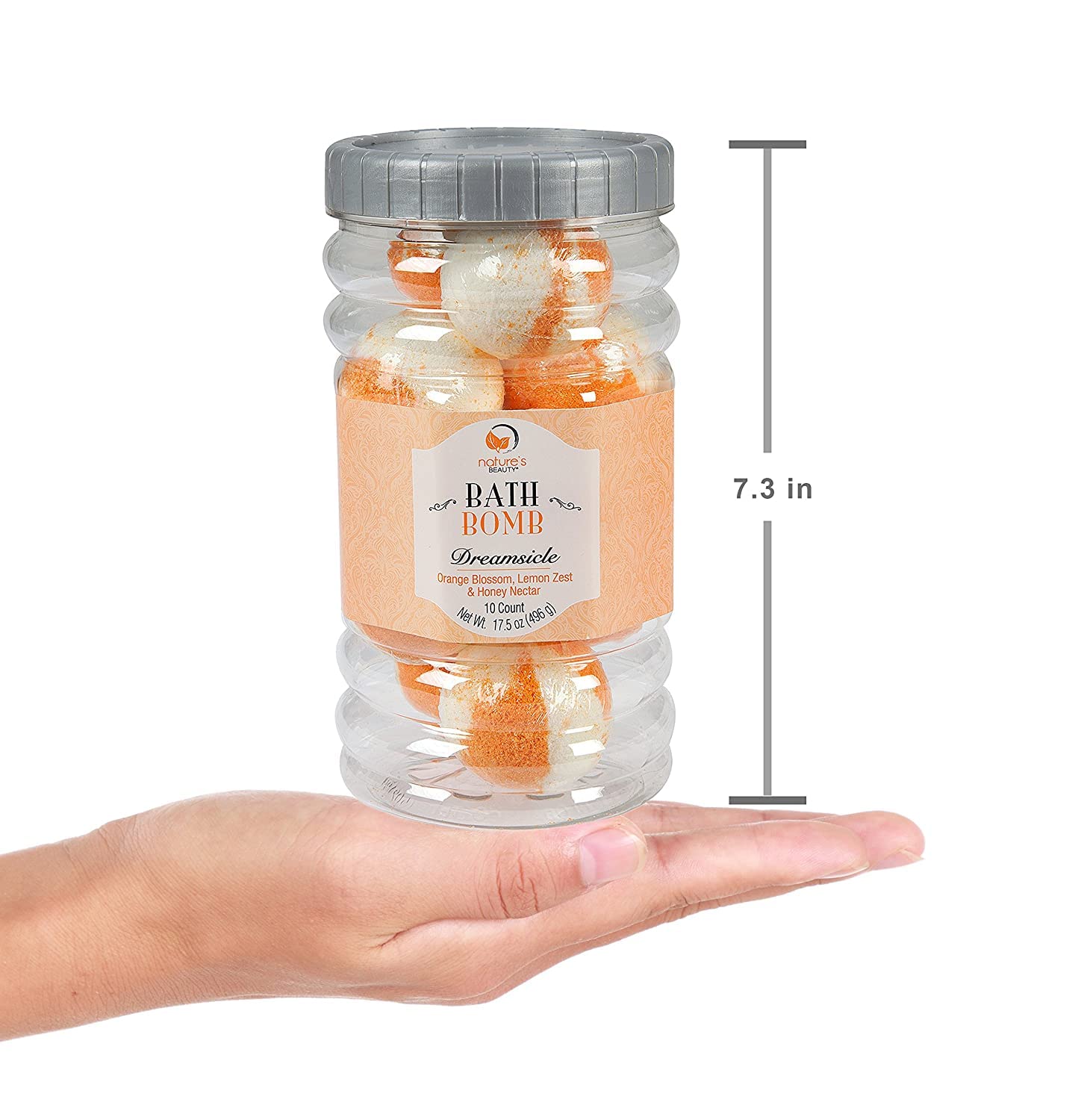 Nature's Beauty Lavender Chamomile Sleep Bath Bomb Gift Set Multi-Pack- Luxury Fizzy Relax Spa Bomb w/Vanilla + Citrus Scent Made with Coconut Oil + Witch Hazel, 17.5 oz | 10 ct ea (2 Pack)