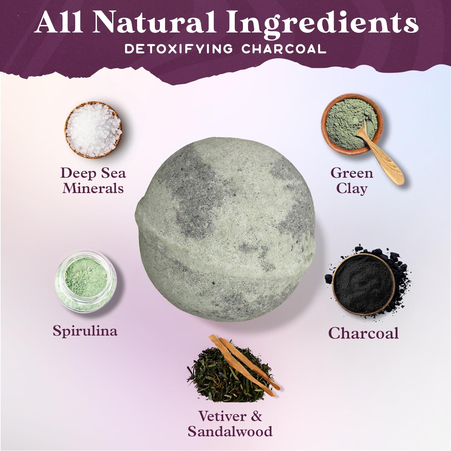 Purple Canyon Eucalyptus Bath Bombs for Women | Energizing Mint and Eucalyptus Bath Bomb with Natural Essential Oils | Gift Set of 6