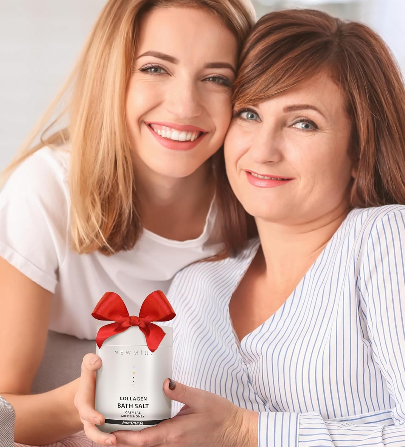 Collagen Bath Salt Soak Moisturize Soften Skin Magnesium Coconut Oatmeal Honey Epsom Salt Luxury Spa Destress Relaxation Gifts for Women and Men