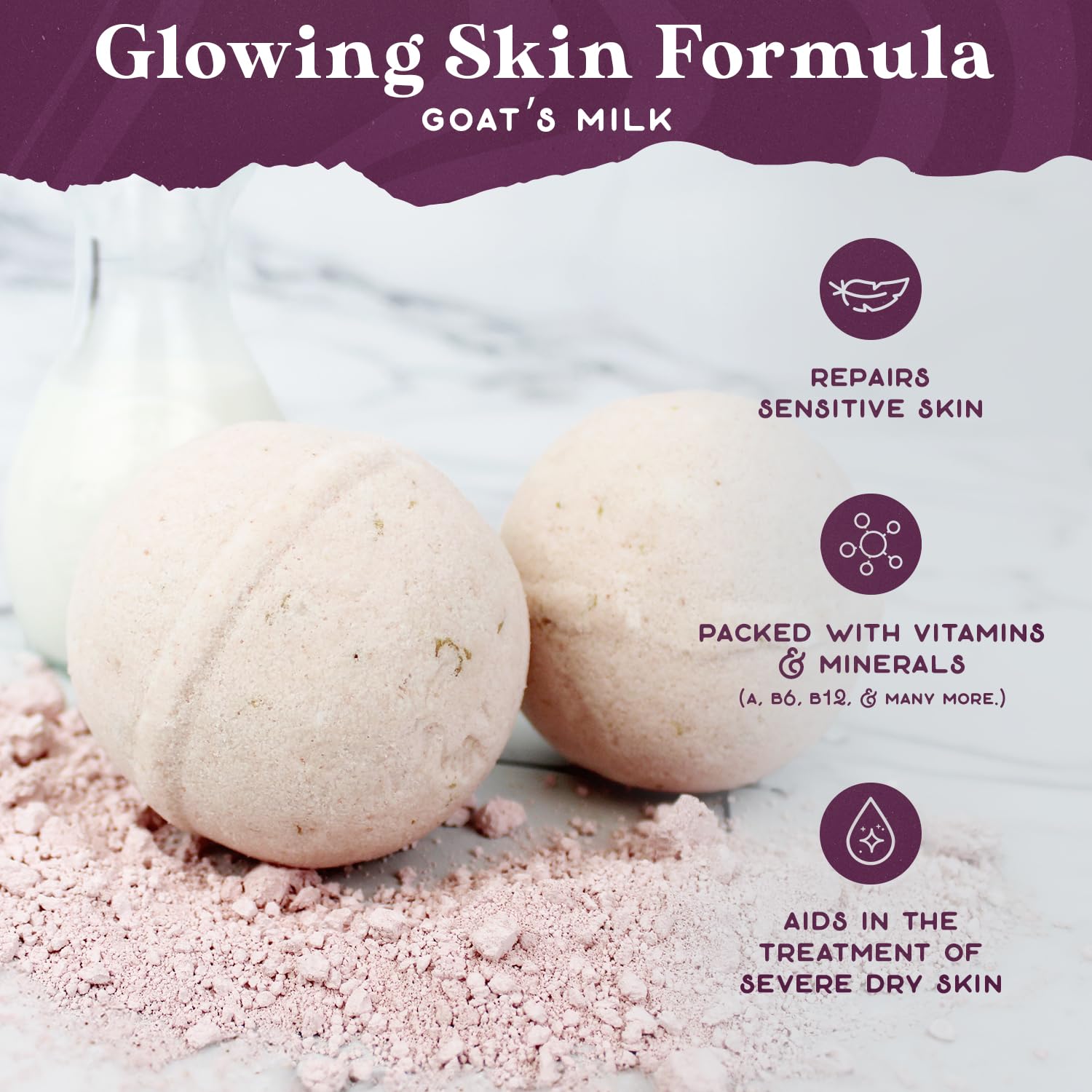 Purple Canyon Eucalyptus Bath Bombs for Women | Energizing Mint and Eucalyptus Bath Bomb with Natural Essential Oils | Gift Set of 6