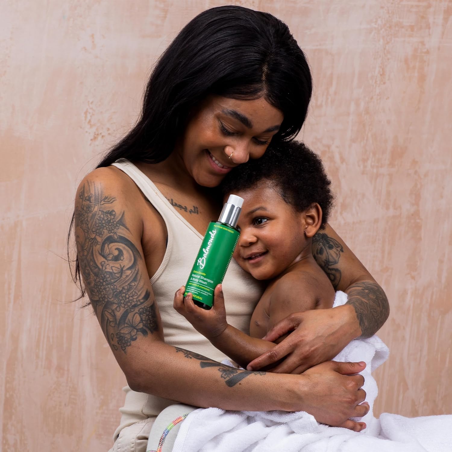 Balmonds - Bath & Body Oil - 6.8fl.oz. (200ml) - 100% Natural Skin Oil - With Chamomile & Lavender - Vegan - Free From Fragrance - All Skin Types