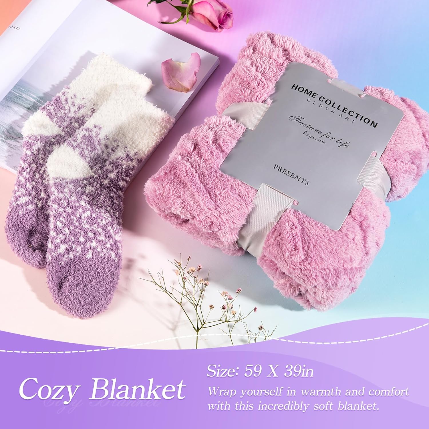 Birthday and Valentine's Day Gift Sets for Women - Get Well Soon Spa Gift Basket for Friend, Mother, Wife, Sister. Relaxation Gifts for Her.