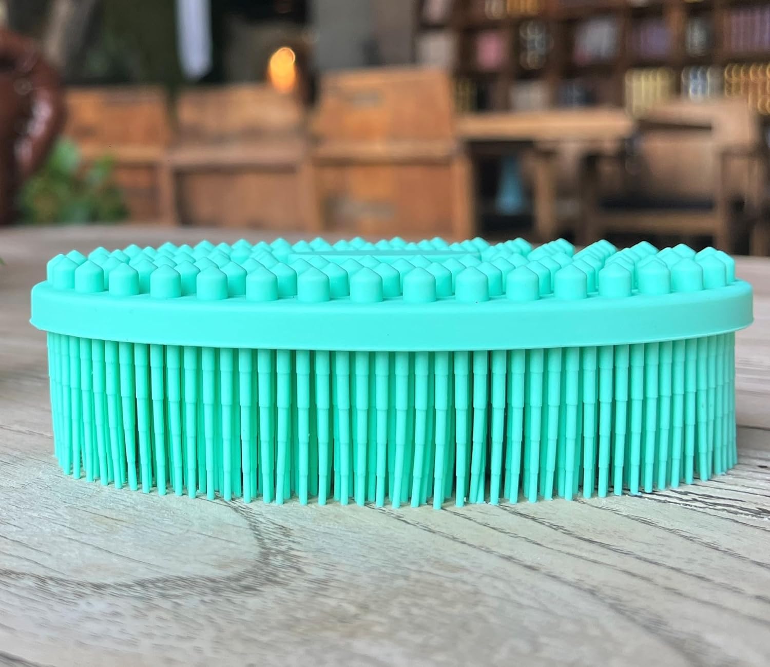 Premium Sensory Brush for Kids or Autism,Soft Silicone Body Scrubber,2 in 1 Sensory Room Occupational Therapy Sensory Brushes,Silicone Loofah,Pets Shower Brush Bath Brush Shampoo Brush(Whale-Teal)