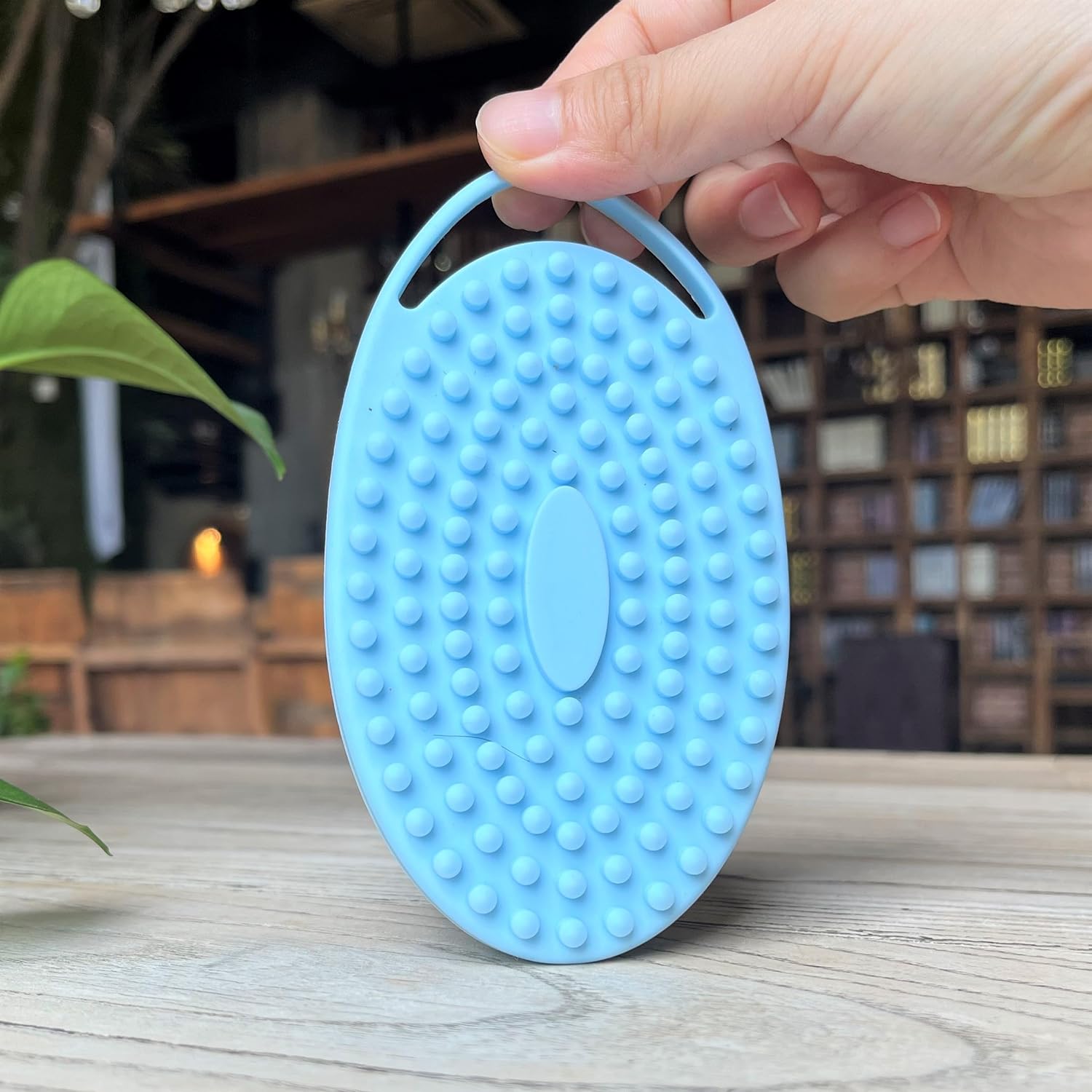 Premium Sensory Brush for Kids or Autism,Soft Silicone Body Scrubber,2 in 1 Sensory Room Occupational Therapy Sensory Brushes,Silicone Loofah,Pets Shower Brush Bath Brush Shampoo Brush(Whale-Teal)