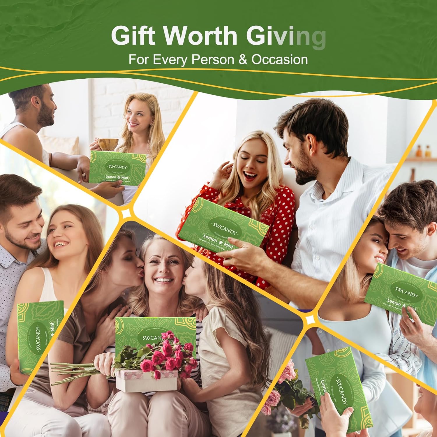 Aromatherapy Shower Steamers Valentines Day Gifts for her - Swcandy 8 Pcs Bath Bombs Valentine's Day Gifts for Women, Shower Bombs Self Care with Essential Oils, Relaxation Home SPA Lavender