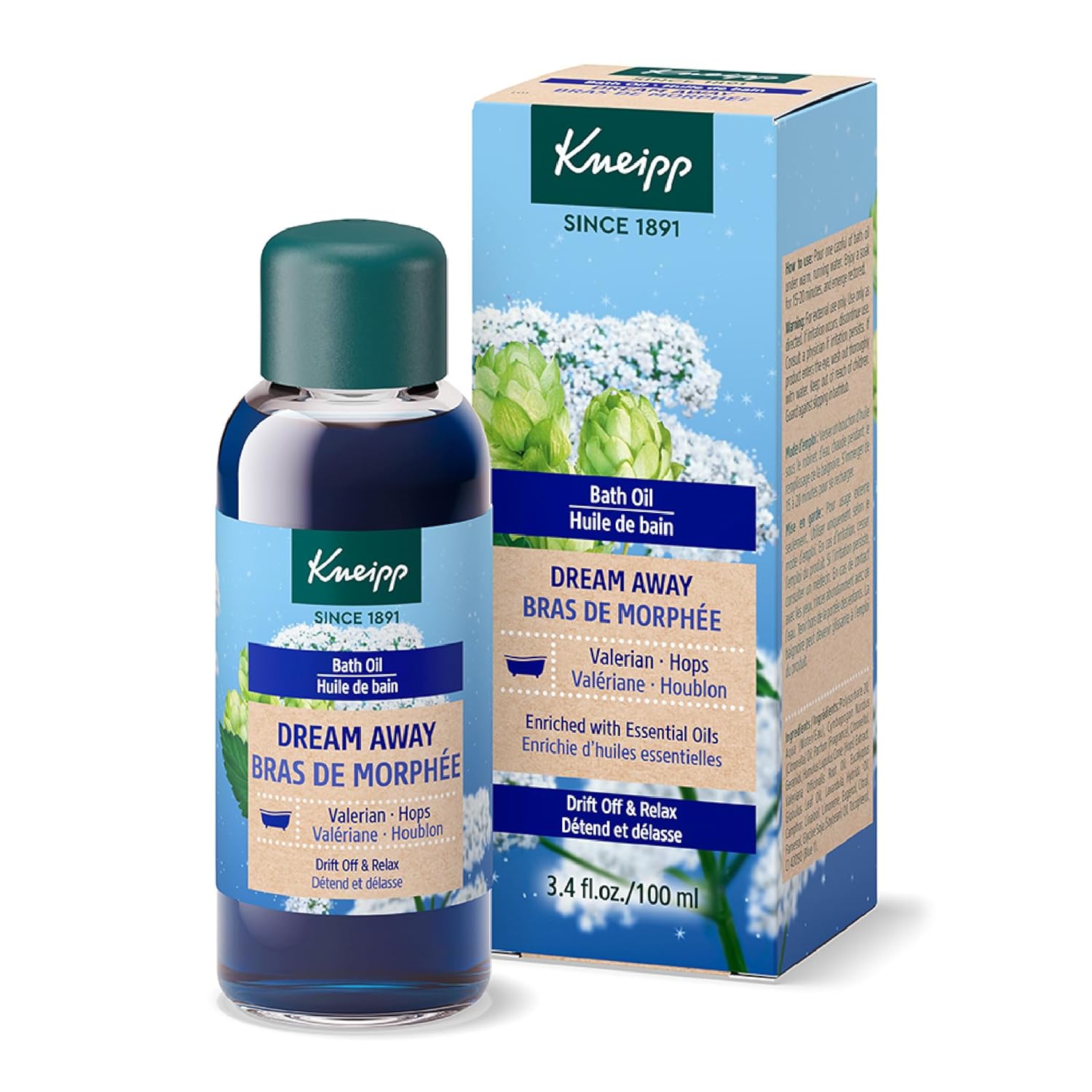 Kneipp Herbal Bath Oil Argan and Marula Beauty Secret, 3.38 Fl Oz