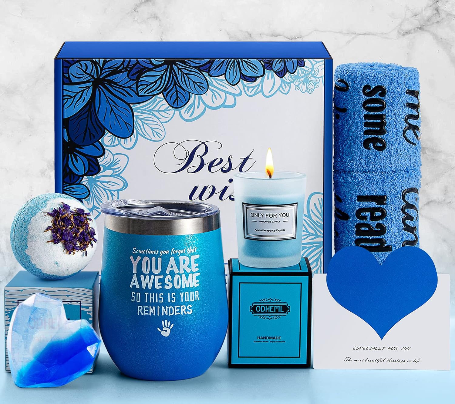 Personalized Birthday Gift Set for Women - From Daughter, Son, Girlfriend, Friend - For Mom, Sister, Bestie - Christmas, Anniversary, Valentine's Day, Mother's Day Gifts