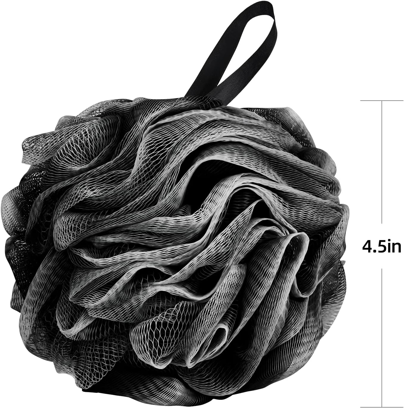 Fu Store Loofah Sponge Shower Loofahs 50g Bath Sponges Mesh Balls 4 Colors for Body Wash Back Scrubber Bathroom Men Women - 4 Pack Scrubber Cleaning Bathing Accessories