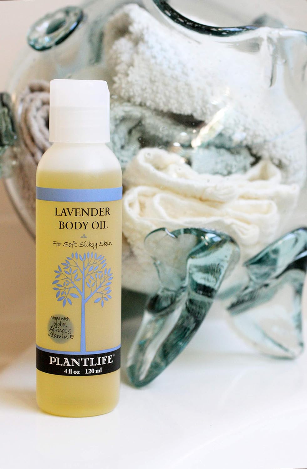 Plantlife Lavender Body Oil - Formulated for Soft and Silky Skin Using Rich Plant Oils That Absorb and Leave a Light Aroma on the Skin - Made in California 4 oz