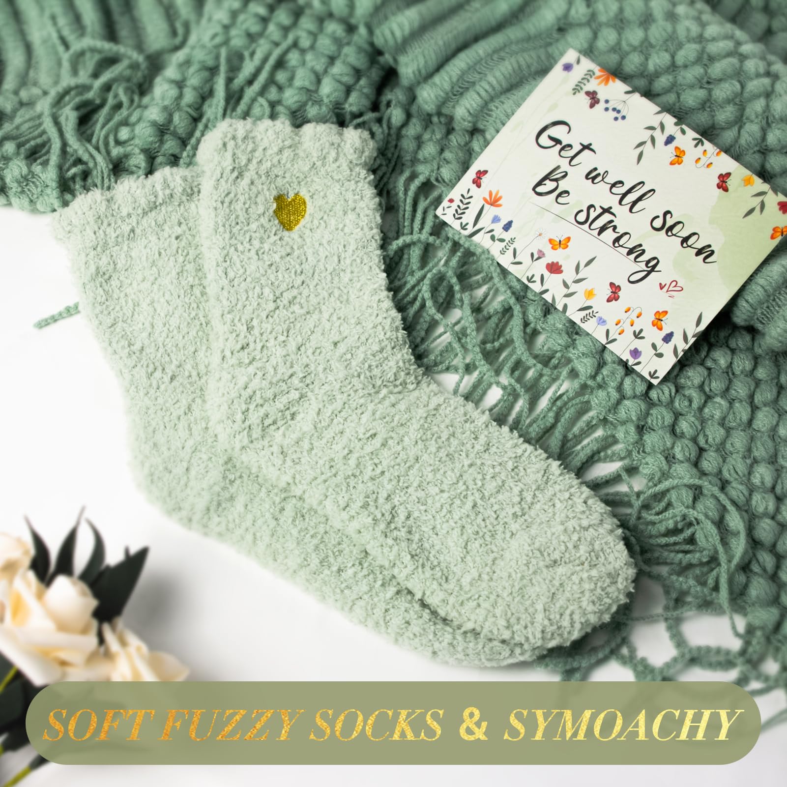 SEDUMBLISS NR 10 - Self Care Gifts for Women, Get Well Soon Gift Basket, Care Package for Women After Surgery, Birthday & Sympathy Spa Gifts for Mom Wife Friend Grandma, Thinking of You Inspirational Mother's Day