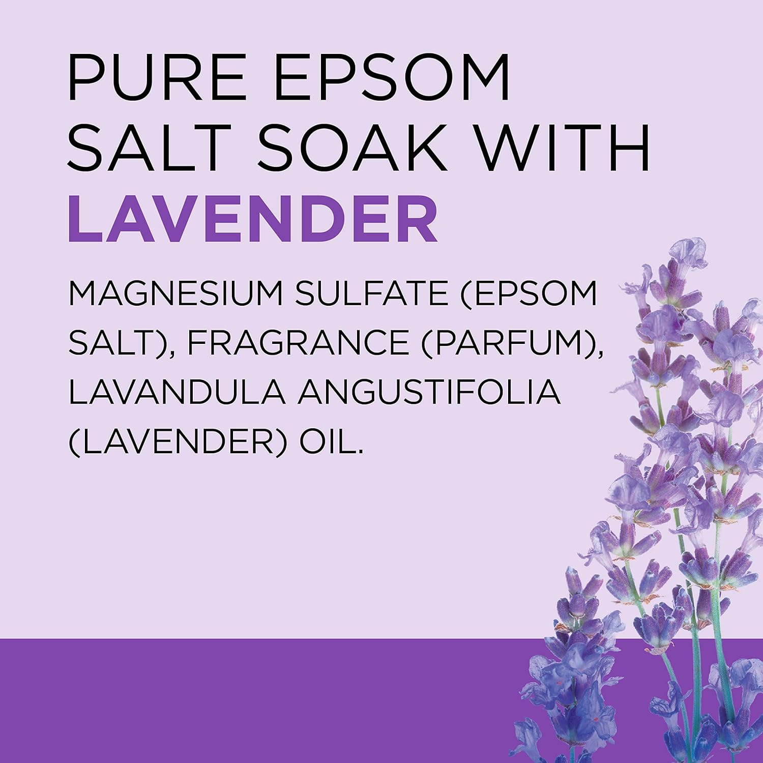 Dr Teal's Epsom Salt Soaking Solution, Soothe & Sleep, Lavender, 3lbs (Packaging May Vary)