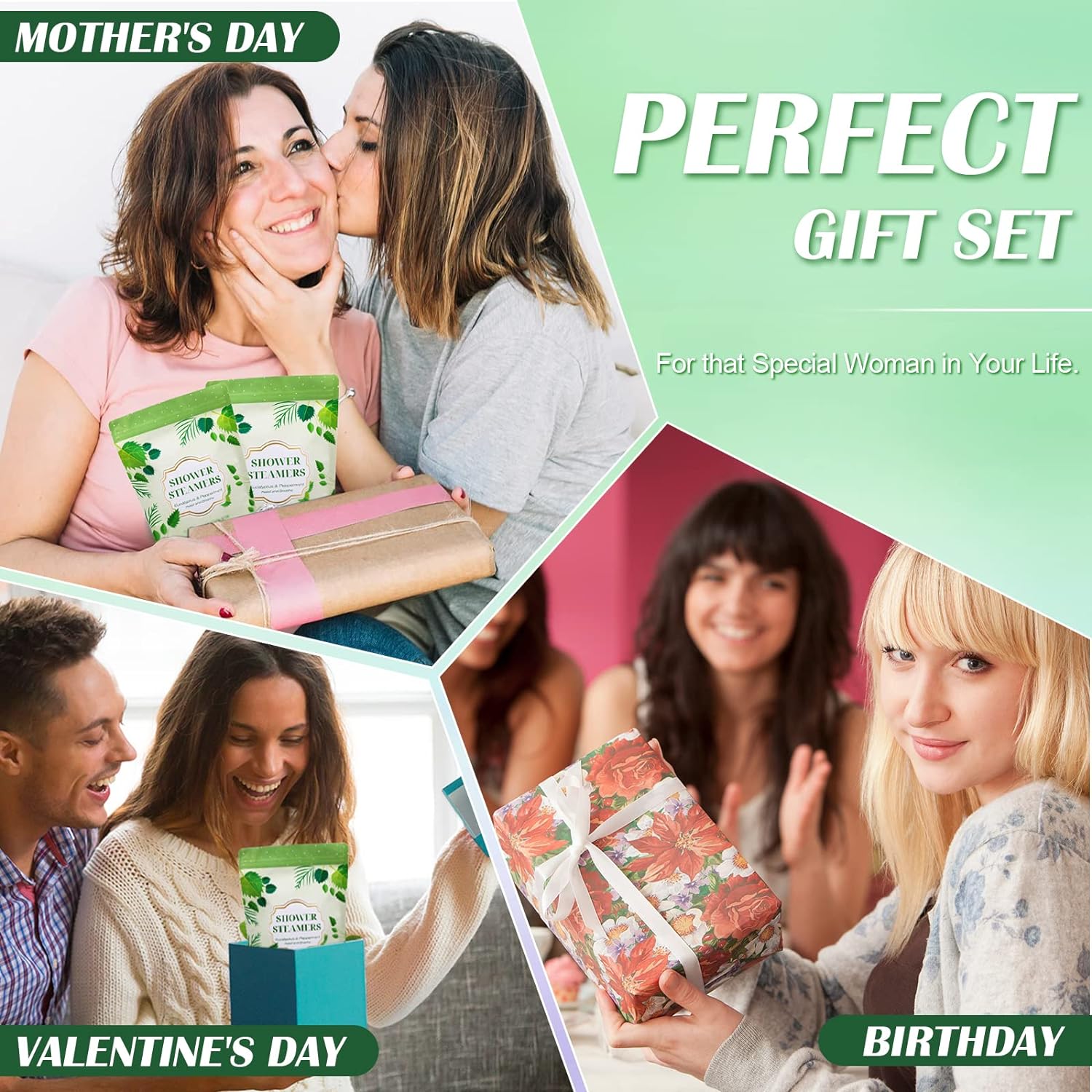 Poleview Lavender Shower Steamers Aromatherapy, Stress Relief Gifts for Women and Men, Strongly Scented Long Lasting Essential Oil Aromatherapy Shower Bombs for Self Care Relaxation Spa - 12 Packs