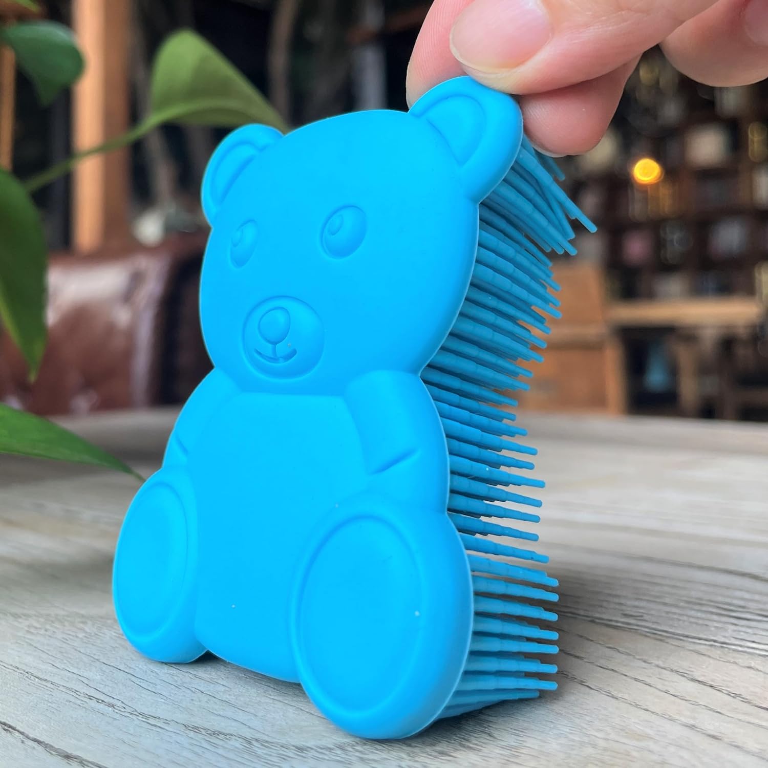 Premium Sensory Brush for Kids or Autism,Soft Silicone Body Scrubber,2 in 1 Sensory Room Occupational Therapy Sensory Brushes,Silicone Loofah,Pets Shower Brush Bath Brush Shampoo Brush(Whale-Teal)