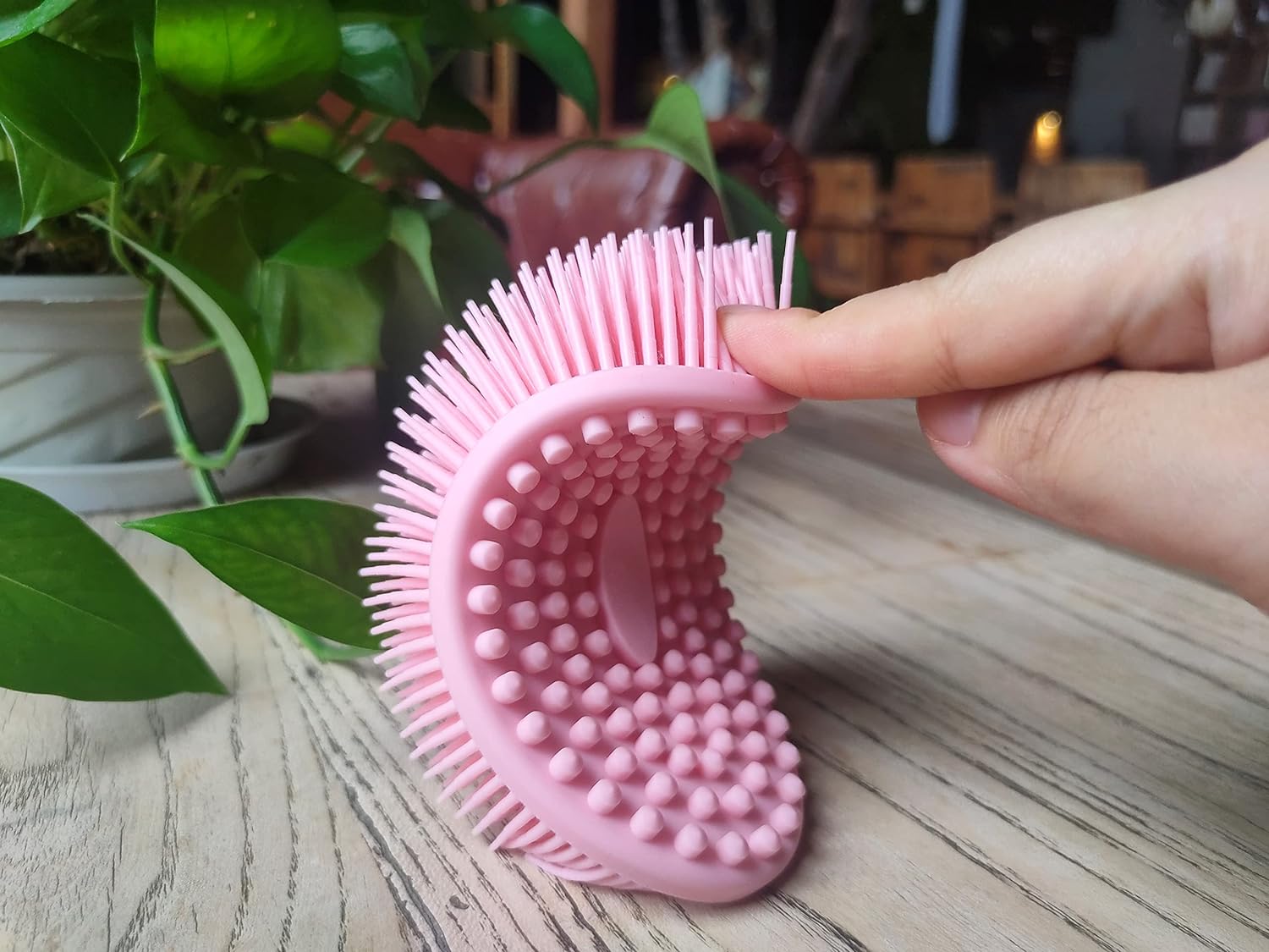 Premium Sensory Brush for Kids or Autism,Soft Silicone Body Scrubber,2 in 1 Sensory Room Occupational Therapy Sensory Brushes,Silicone Loofah,Pets Shower Brush Bath Brush Shampoo Brush(Whale-Teal)