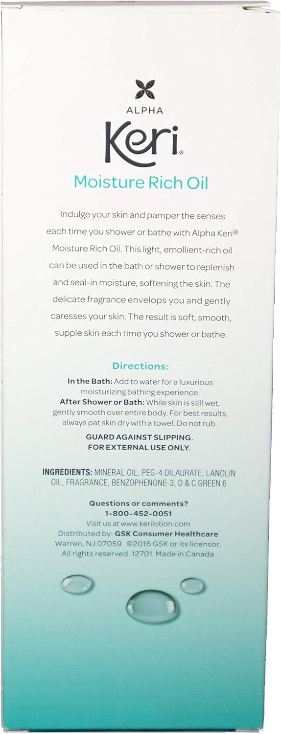 Keri Moisturizing Shower and Bath Oil, 16 Fl Oz