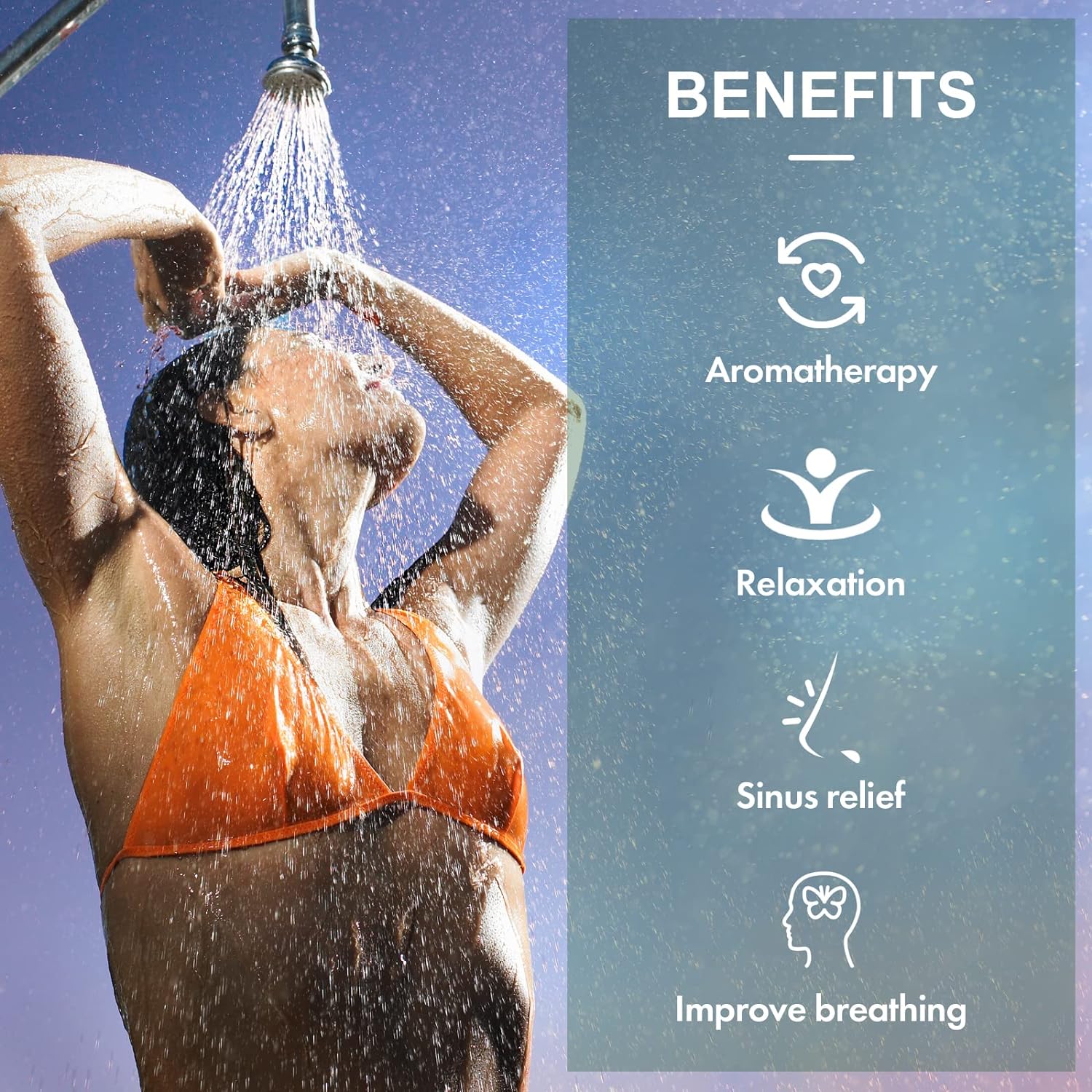 Poleview Lavender Shower Steamers Aromatherapy, Stress Relief Gifts for Women and Men, Strongly Scented Long Lasting Essential Oil Aromatherapy Shower Bombs for Self Care Relaxation Spa - 12 Packs