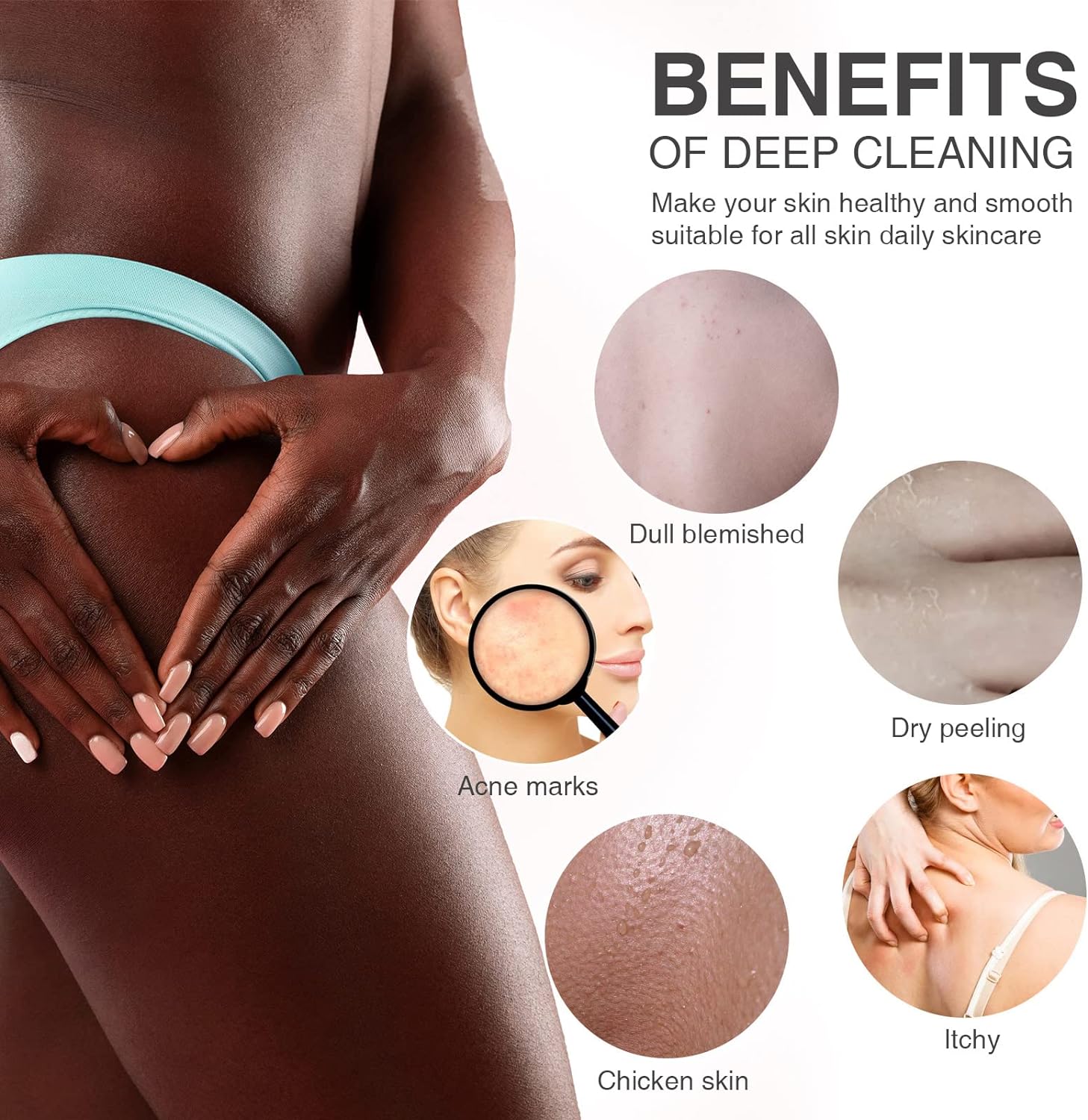 UJFQBH 3 Pieces African Bath Sponge African Net Long Net Bath Sponge Exfoliating Shower Body Scrubber Back Scrubber Skin Smoother,Great for Daily Use (Pink,Yellow,Purple)