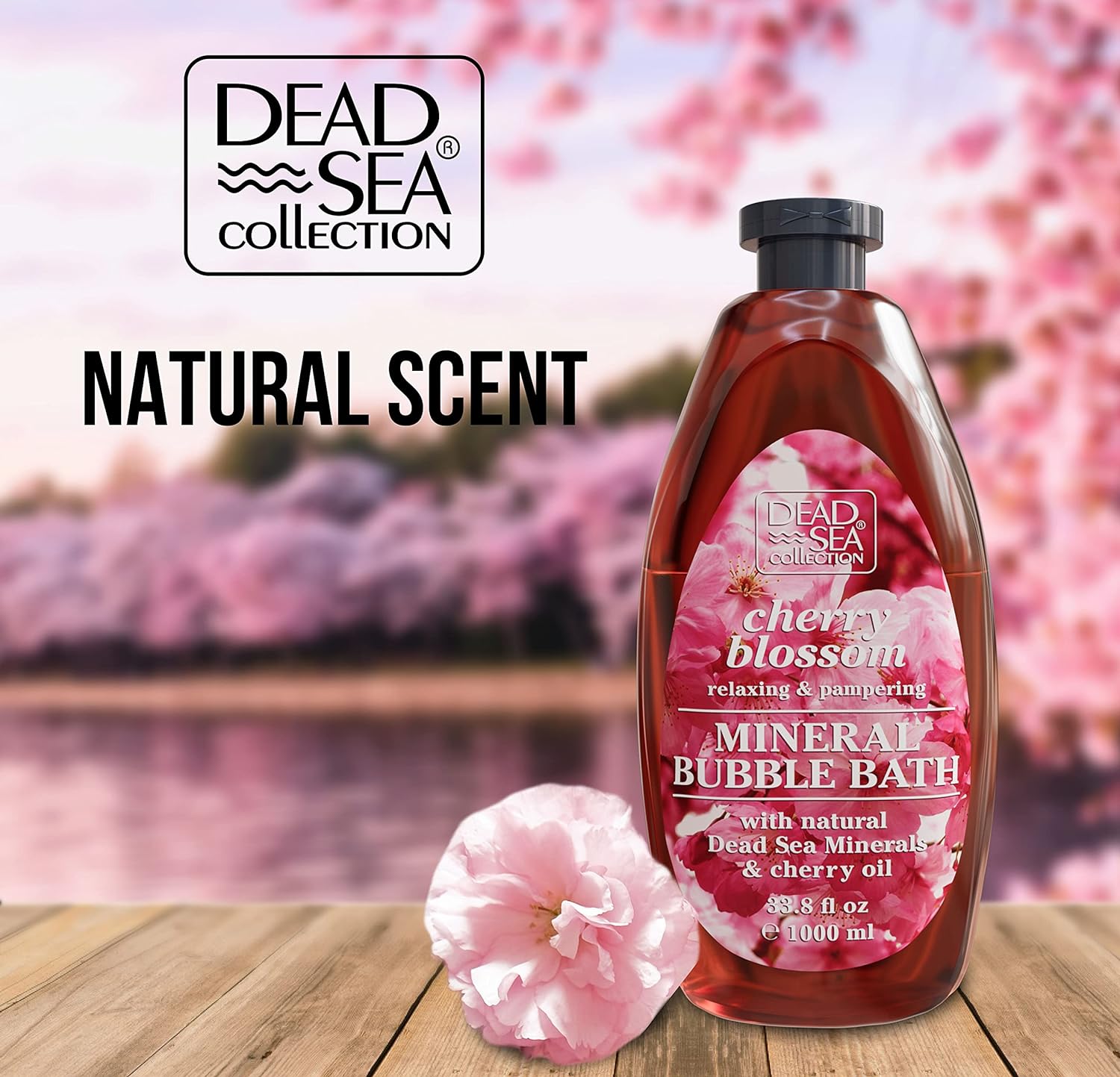 Dead Sea Collection Bubble Bath for Women and Men - with Coconut Oil and Natural Minerals - Nourishing and Moisturizing Skin - Pack of 2 (67.6 fl.oz)