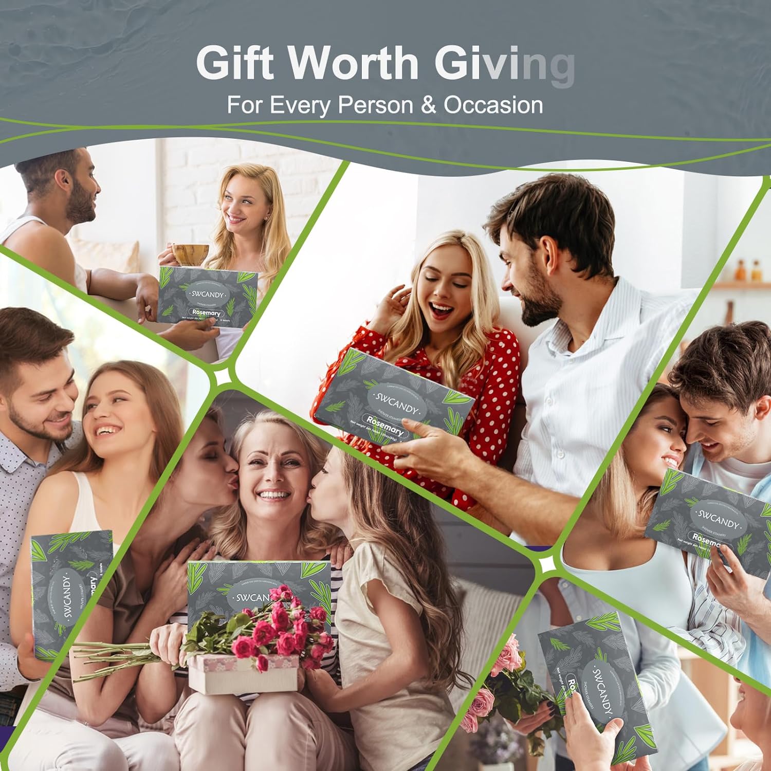 Aromatherapy Shower Steamers Valentines Day Gifts for her - Swcandy 8 Pcs Bath Bombs Valentine's Day Gifts for Women, Shower Bombs Self Care with Essential Oils, Relaxation Home SPA Lavender