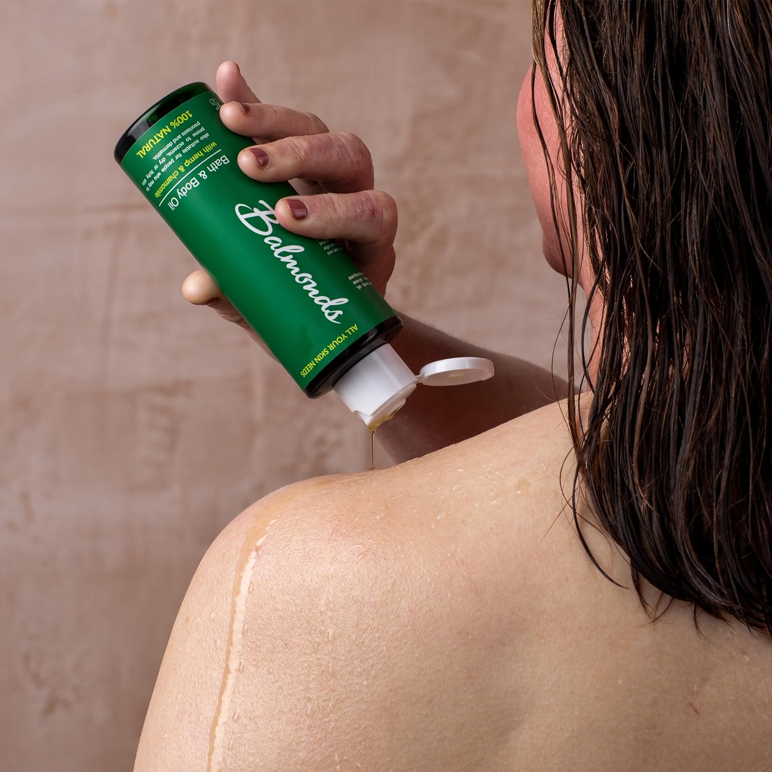 Balmonds - Bath & Body Oil - 6.8fl.oz. (200ml) - 100% Natural Skin Oil - With Chamomile & Lavender - Vegan - Free From Fragrance - All Skin Types