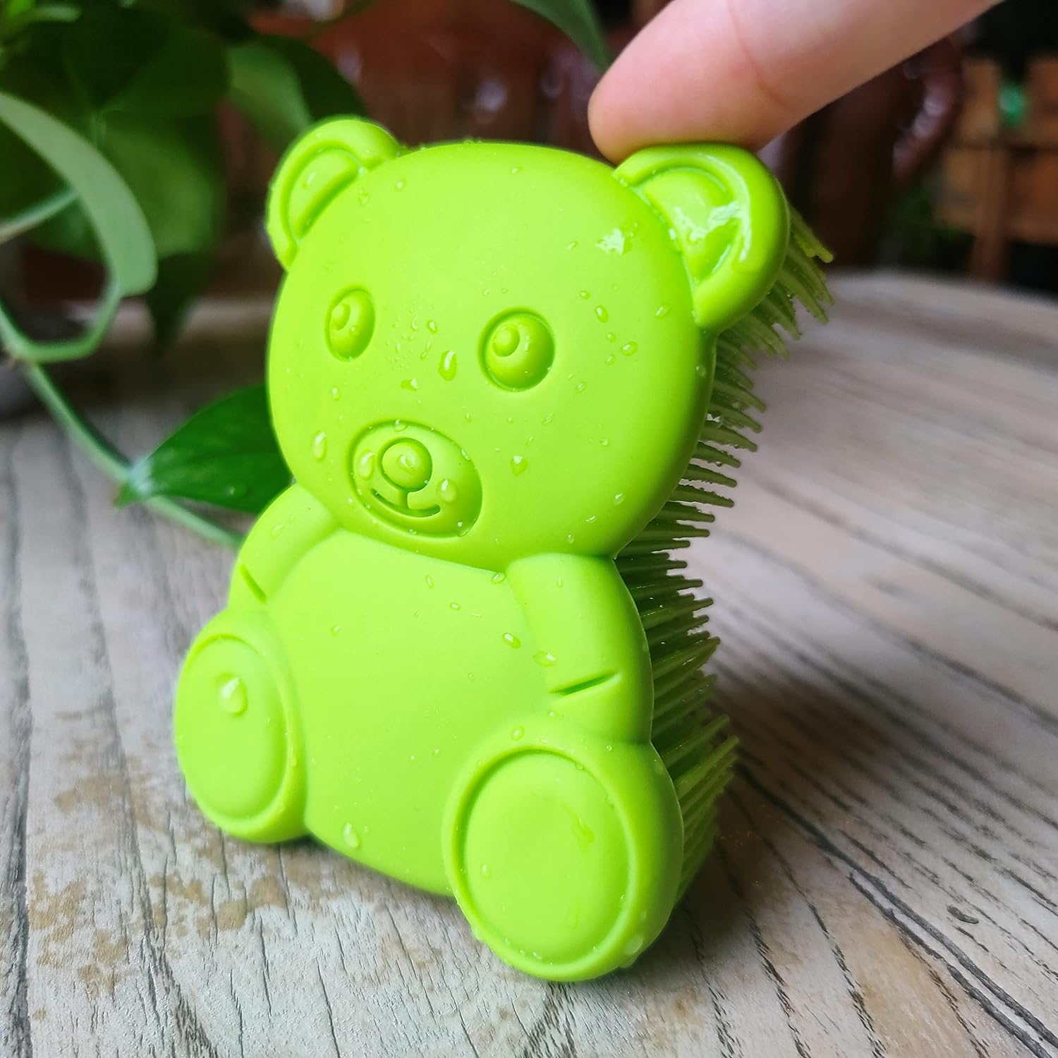 Premium Sensory Brush for Kids or Autism,Soft Silicone Body Scrubber,2 in 1 Sensory Room Occupational Therapy Sensory Brushes,Silicone Loofah,Pets Shower Brush Bath Brush Shampoo Brush(Whale-Teal)