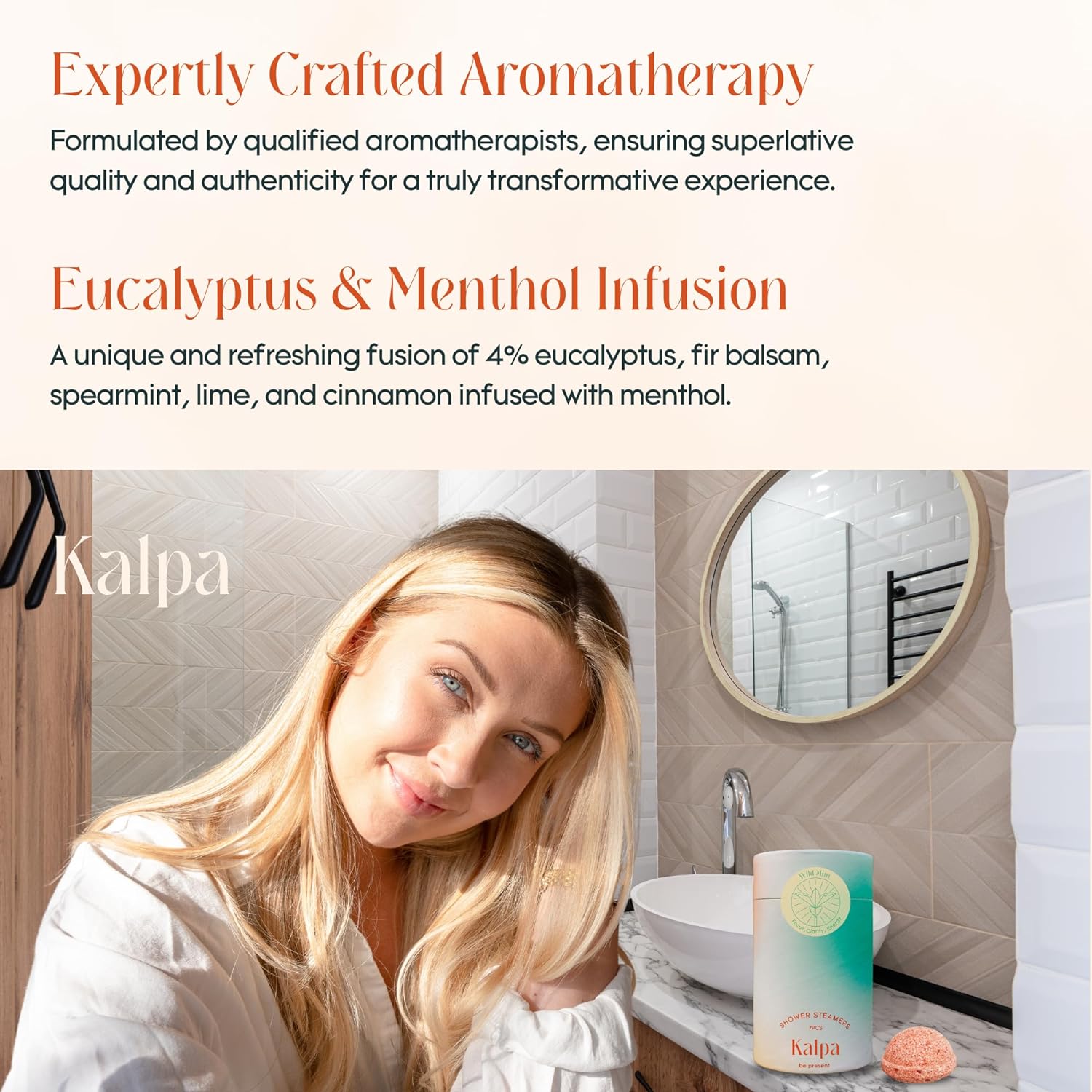 Eucalyptus Shower Steamers with Organic Essential Oils for Clarity, Energy & Focus - Extra Strong, Long Lasting, Super Size - Luxury Aromatherapy Spa Tablets, Hand Made in USA