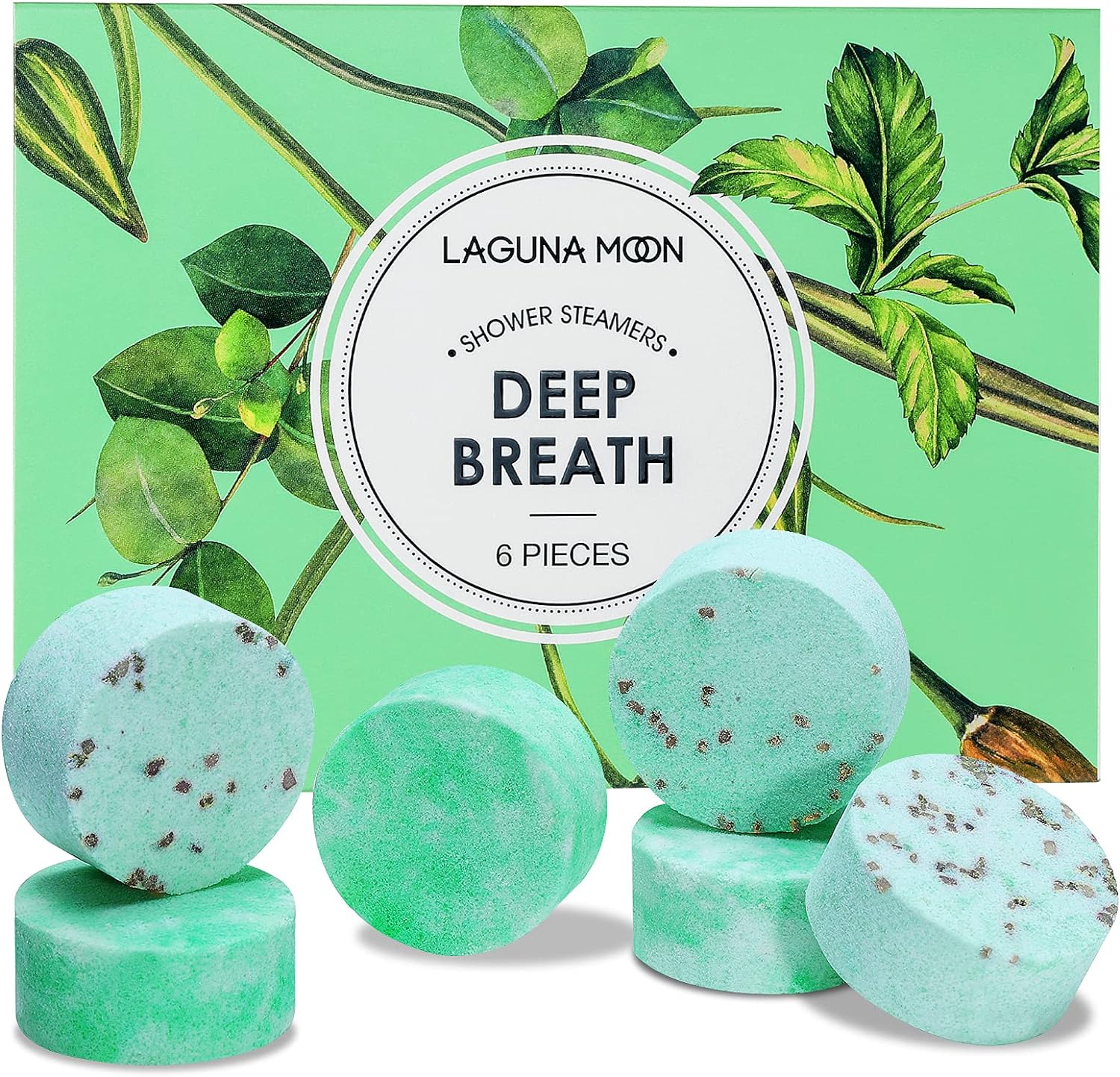 Aromatherapy Shower Steamers - 6pc XXL Vapor Bombs for Nasal Relief, Self Care, Relaxation, Spa Day, Pampering Gifts - with Pure Mint, Menthol & Eucalyptus Natural Essential Oil Tablets
