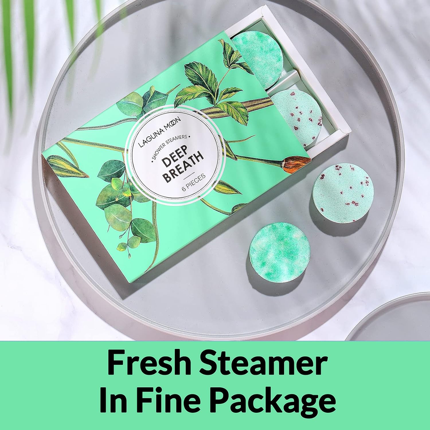 Aromatherapy Shower Steamers - 6pc XXL Vapor Bombs for Nasal Relief, Self Care, Relaxation, Spa Day, Pampering Gifts - with Pure Mint, Menthol & Eucalyptus Natural Essential Oil Tablets