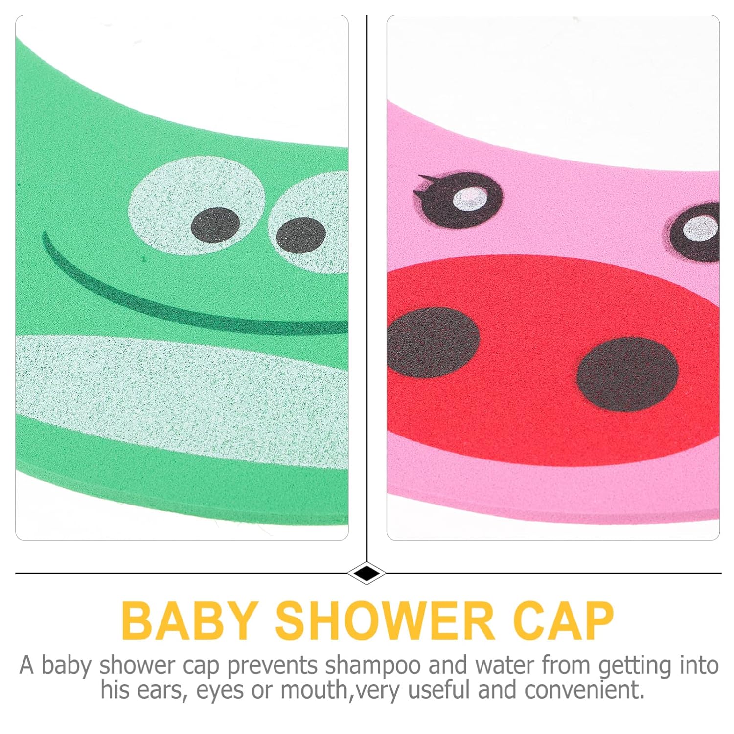 Toddmomy 3pcs Children's Shampoo Cap Infant Bathtub Baby Bathing Hat Baby Shower Shield Hair Washing Cap Bath Cap Kids Visor Baby Hair Washing Shield Toddler Eva Bath Products Protection
