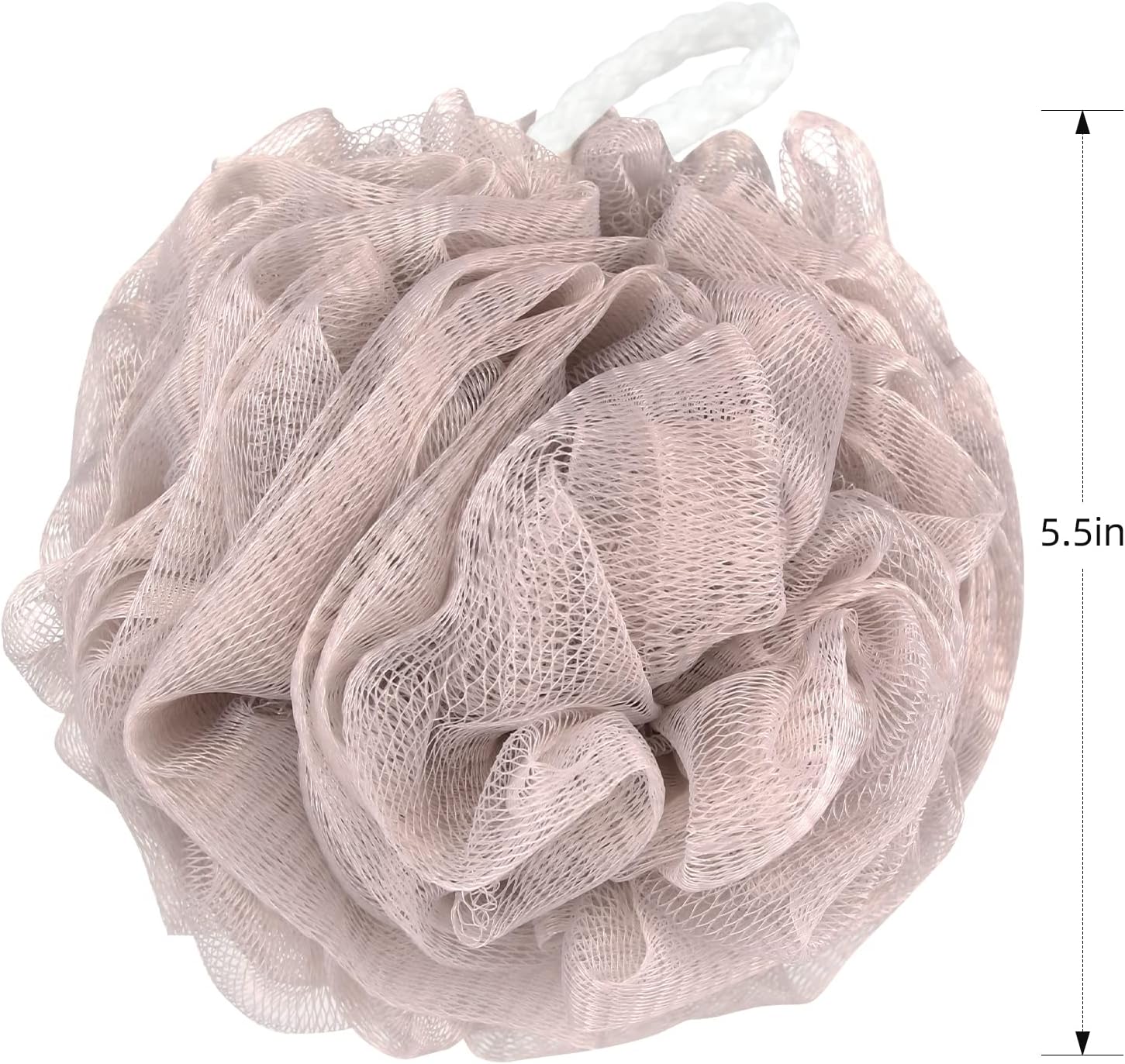 Fu Store Loofah Sponge Shower Loofahs 50g Bath Sponges Mesh Balls 4 Colors for Body Wash Back Scrubber Bathroom Men Women - 4 Pack Scrubber Cleaning Bathing Accessories