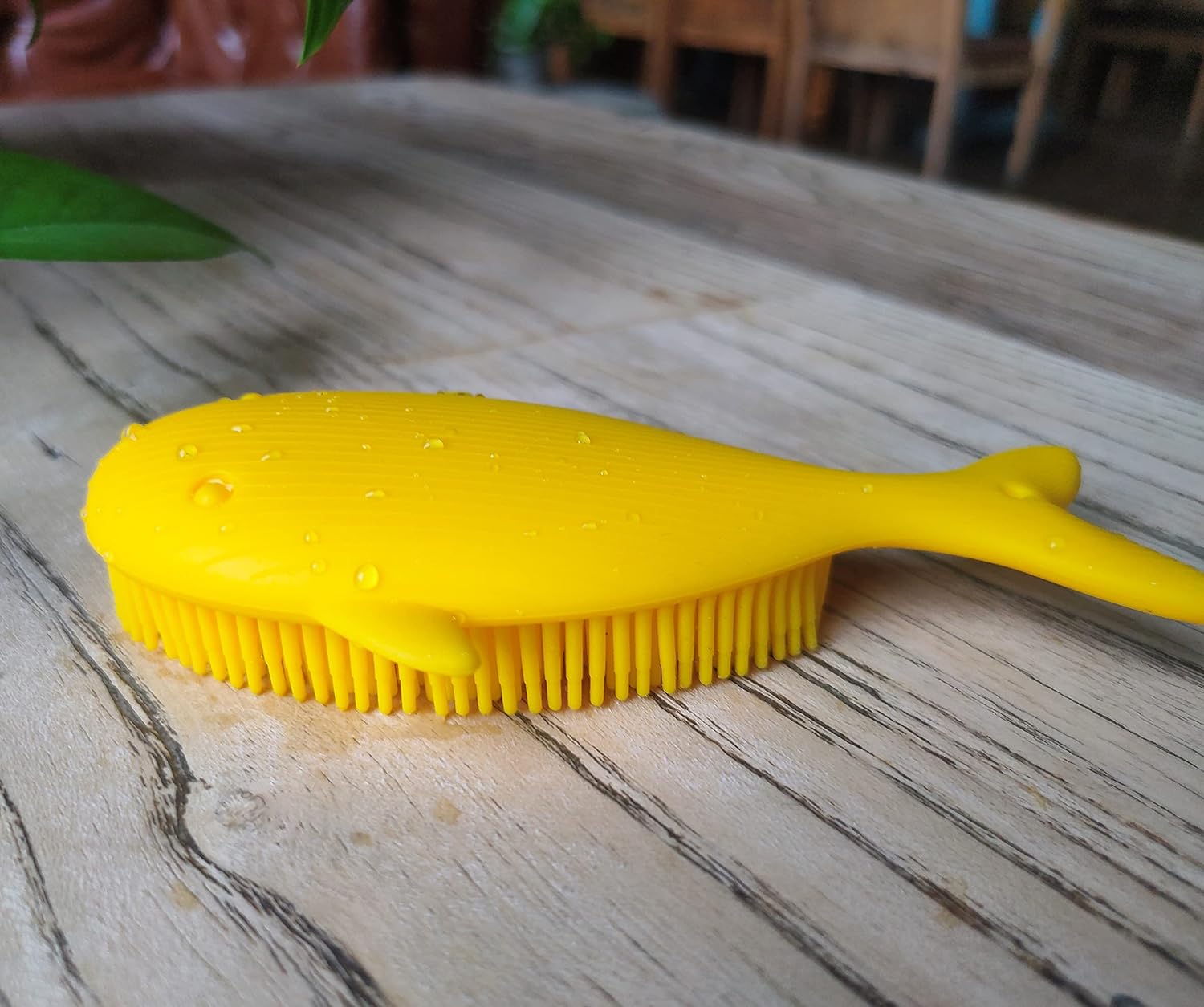 Premium Sensory Brush for Kids or Autism,Soft Silicone Body Scrubber,2 in 1 Sensory Room Occupational Therapy Sensory Brushes,Silicone Loofah,Pets Shower Brush Bath Brush Shampoo Brush(Whale-Teal)