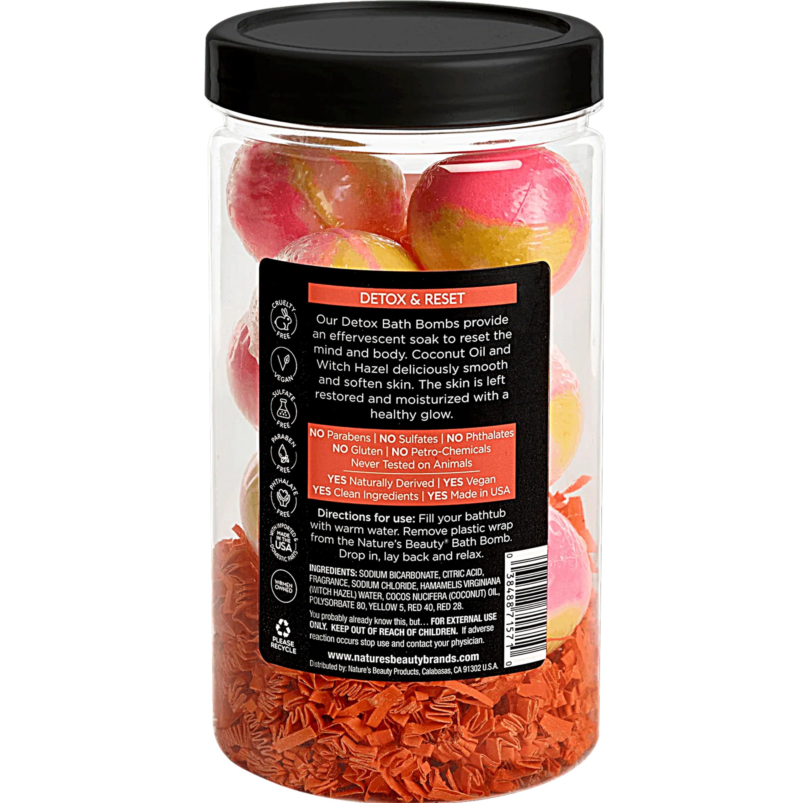 Nature's Beauty Lavender Chamomile Sleep Bath Bomb Gift Set Multi-Pack- Luxury Fizzy Relax Spa Bomb w/Vanilla + Citrus Scent Made with Coconut Oil + Witch Hazel, 17.5 oz | 10 ct ea (2 Pack)