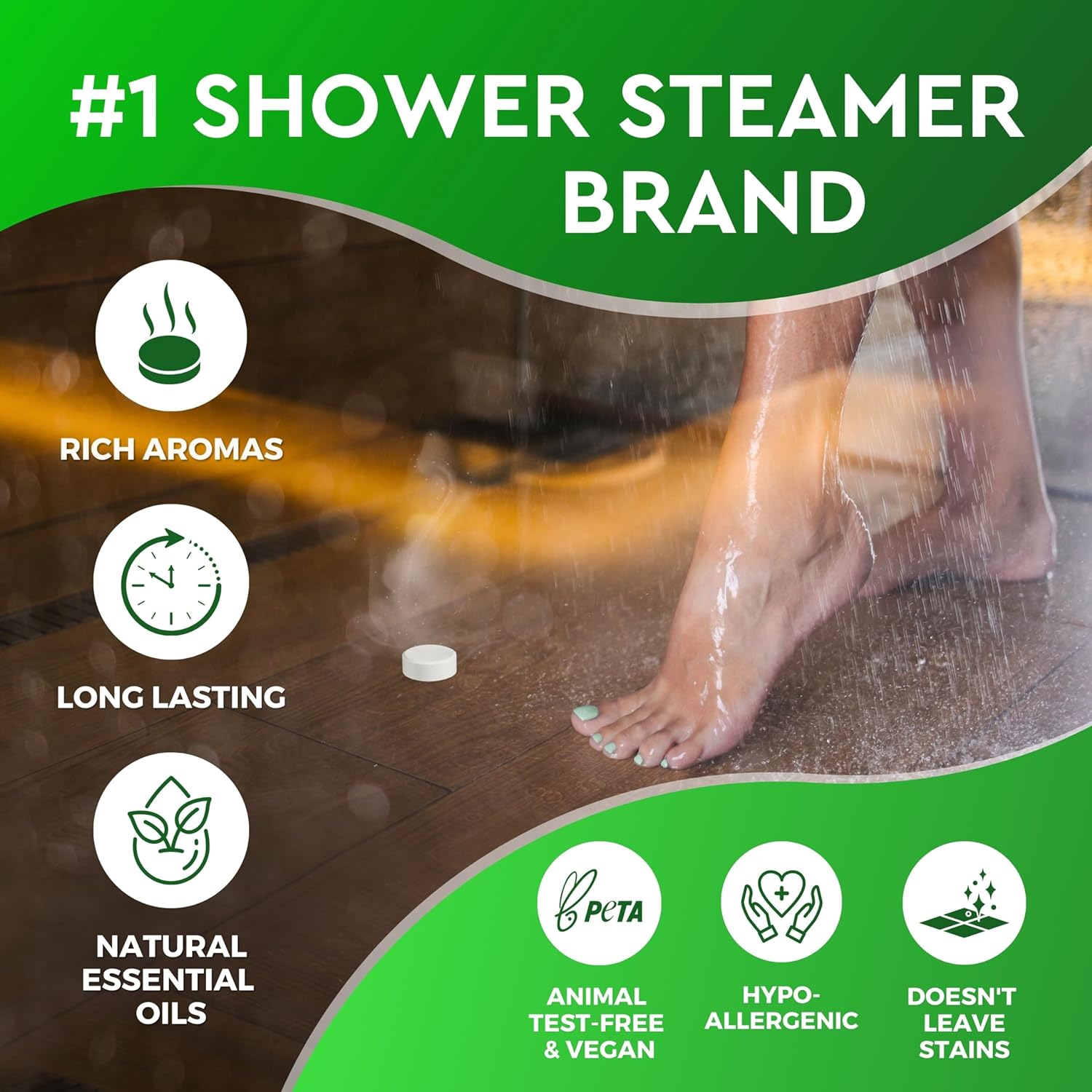 Cleverfy Shower Steamers Aromatherapy - 18 Pack of Menthol & Eucalyptus Shower Bombs with Essential Oils for Relaxation and Nasal Congestion. Christmas Gifts and Stocking Stuffers for Women and Men.