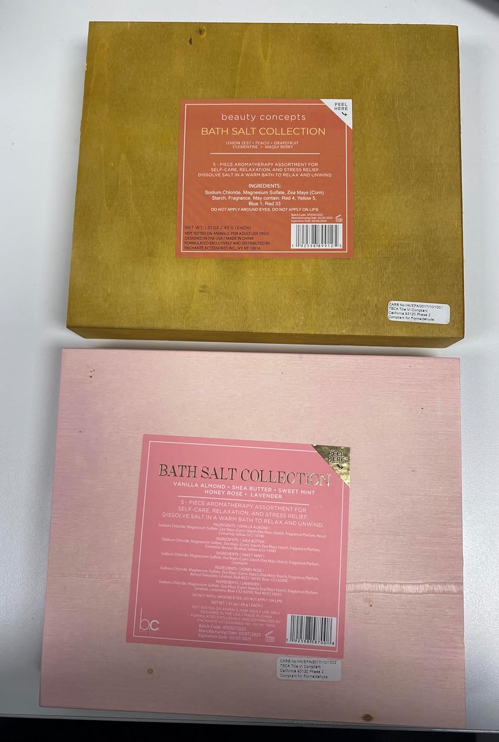 B.C. Beauty Concepts Aromatherapy Bath Salts- 5 Pack Epsom Salts for Soaking, Relaxing Bath Spa Set (Floral)